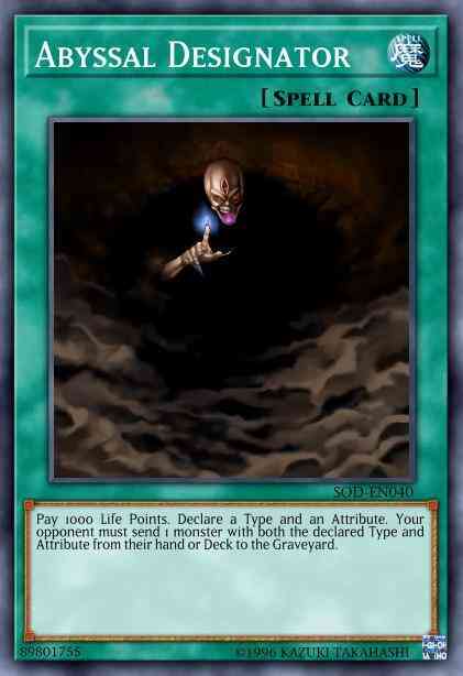 Yu-Gi-Oh! Abyssal Designator - SOD-EN040 - Common - Unlimited