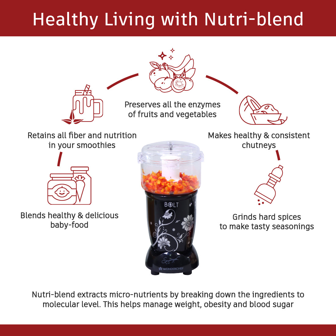 Wonderchef Renewed Nutri-blend BOLT | 600W - view 5
