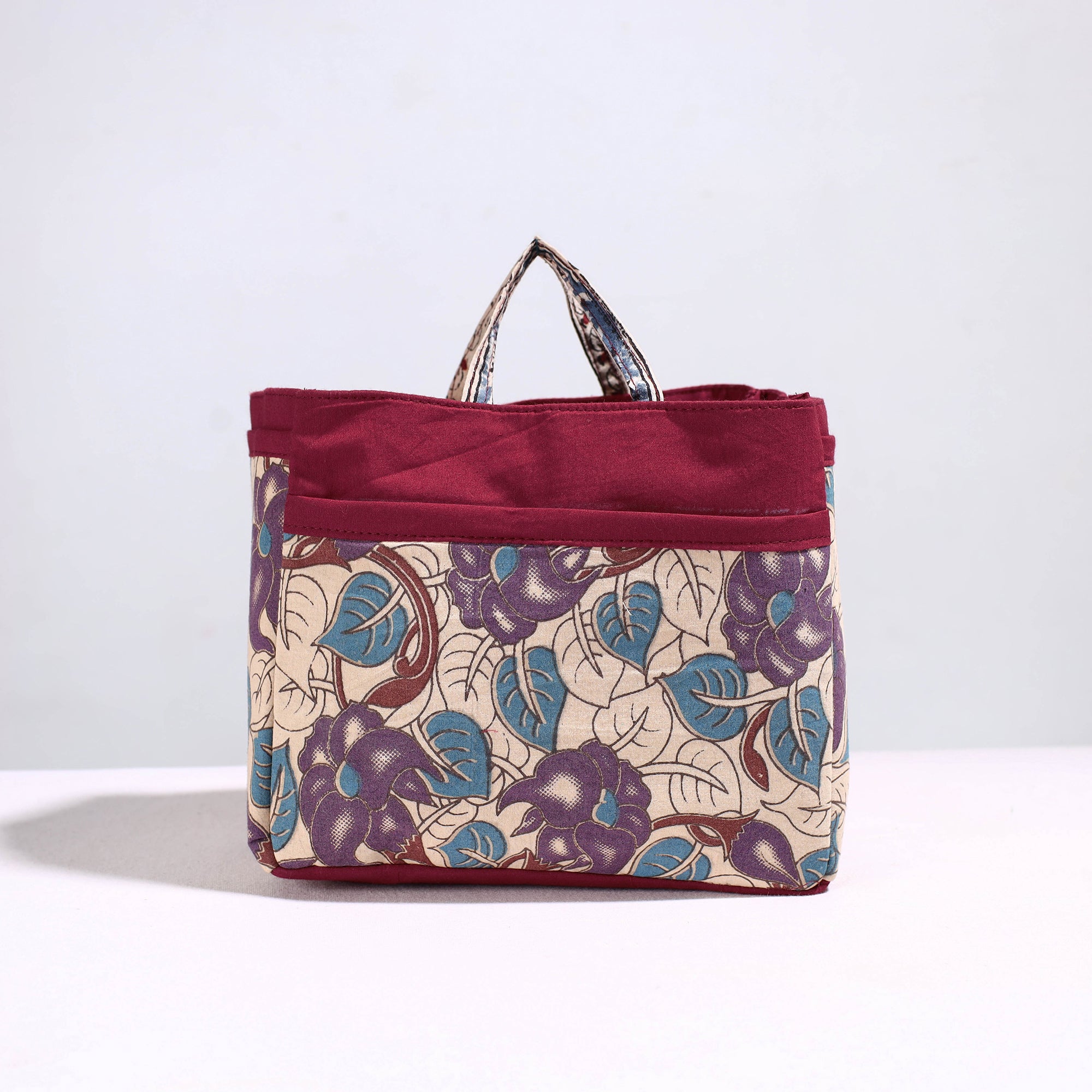 NOORI BAZAR Beige - Handmade Cotton Multipurpose Cosmetic/Toiletry Bag 08