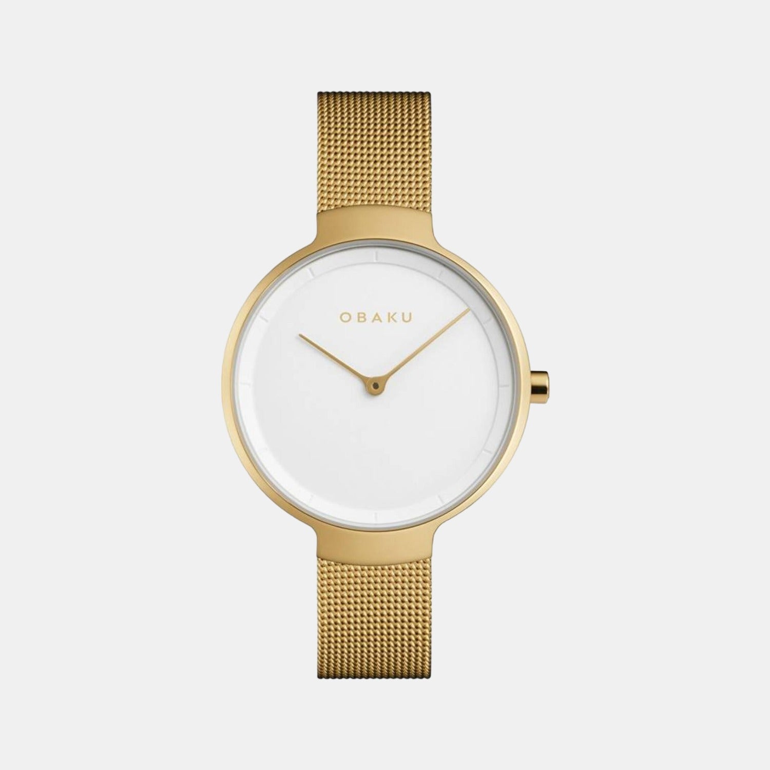 Obaku Birk Women Quartz White Dial Analog Stainless Steel Watch V231LXGIMG