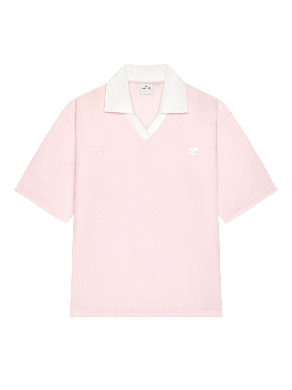 Courreges Pre Logo oversize polo shirt – 100% Polyester