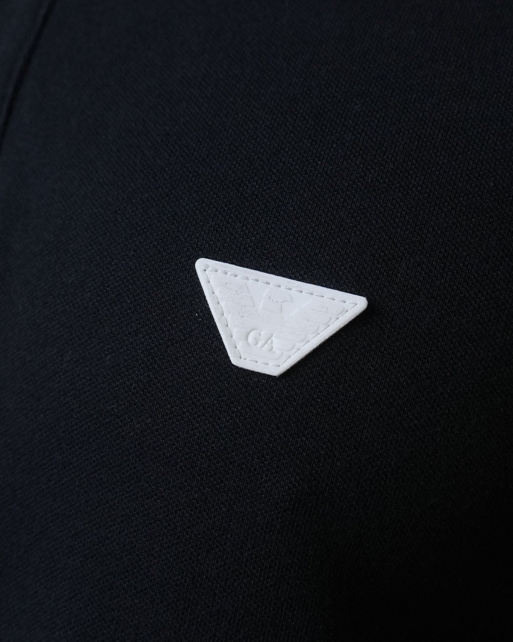 Emporio Armani Black Henleyneck Tshirt - view 2