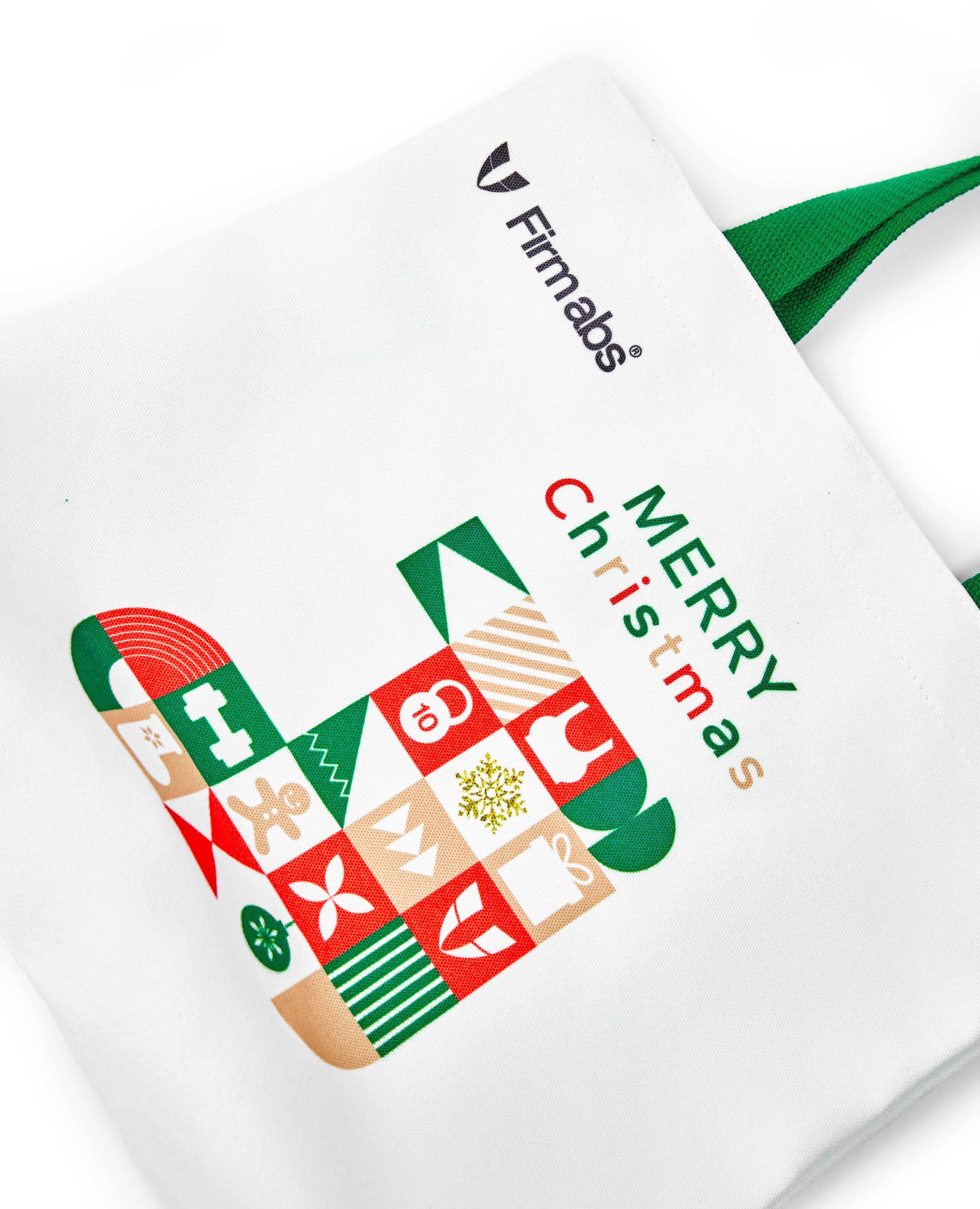 FIRM ABS Firmabs Christmas Canvas Bag - White - view 4