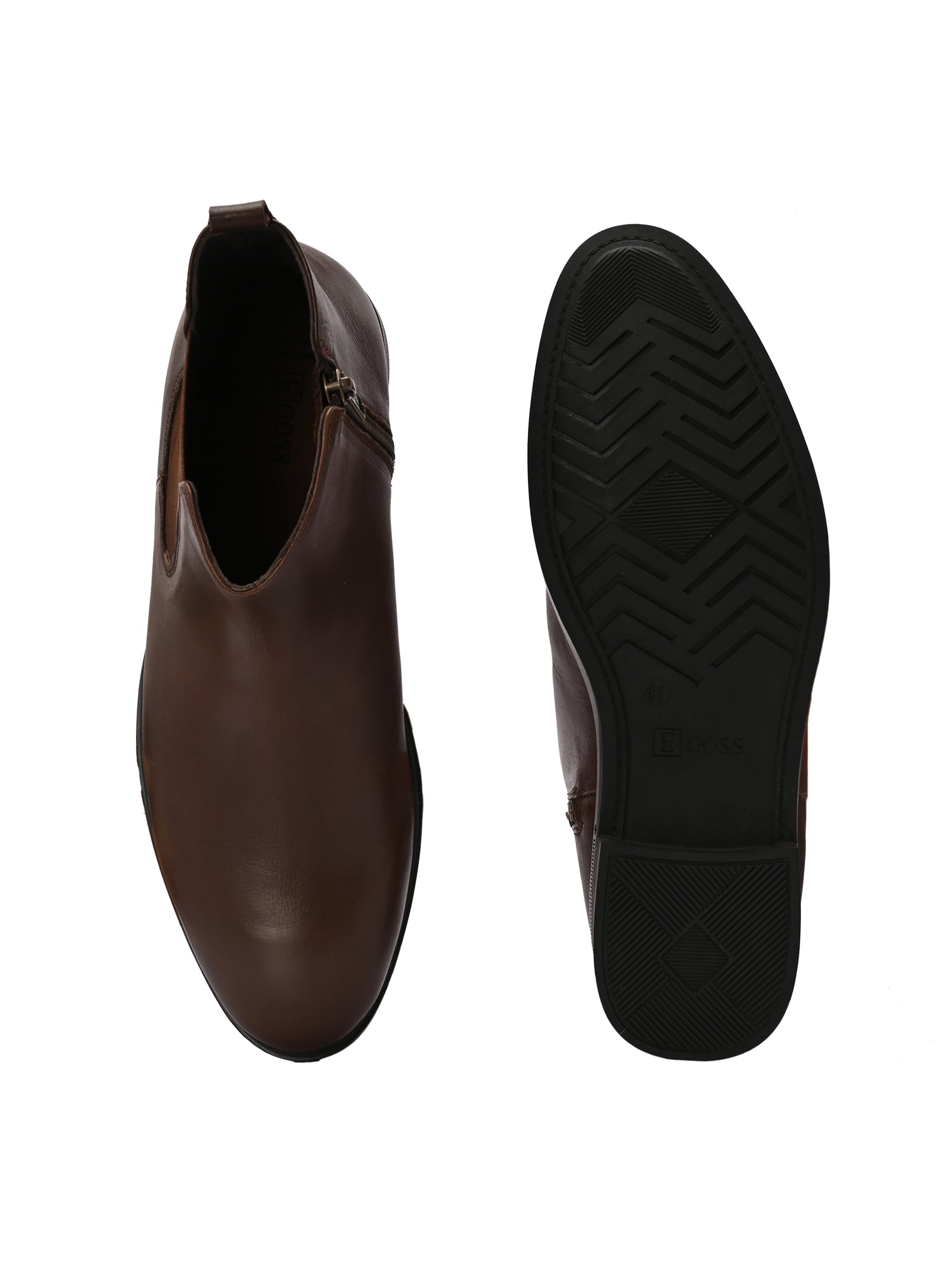 Egoss Shoes Egoss Leather Chelsea Boots For Men - view 7