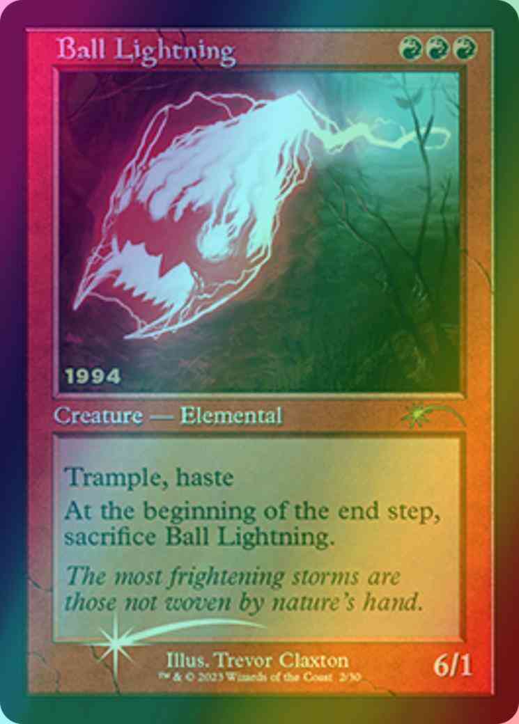 Ball lightning 2 – Magic Ball Lightning [2] [Retro Frame] [30th Anniversary Promos] [Foil]