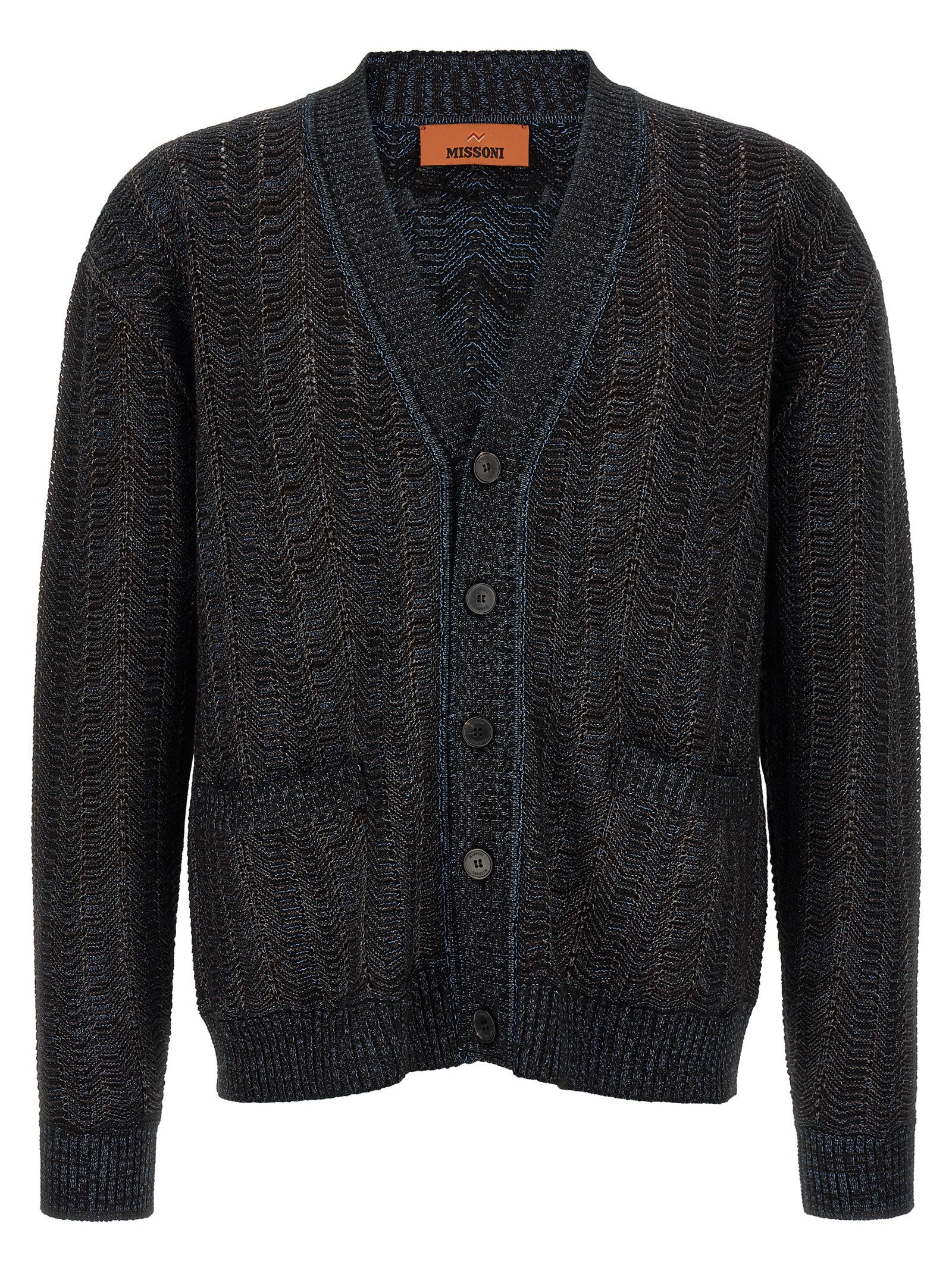 Missoni Greek Pattern Cardigan – 61% vi, 30% wo, 9% pl