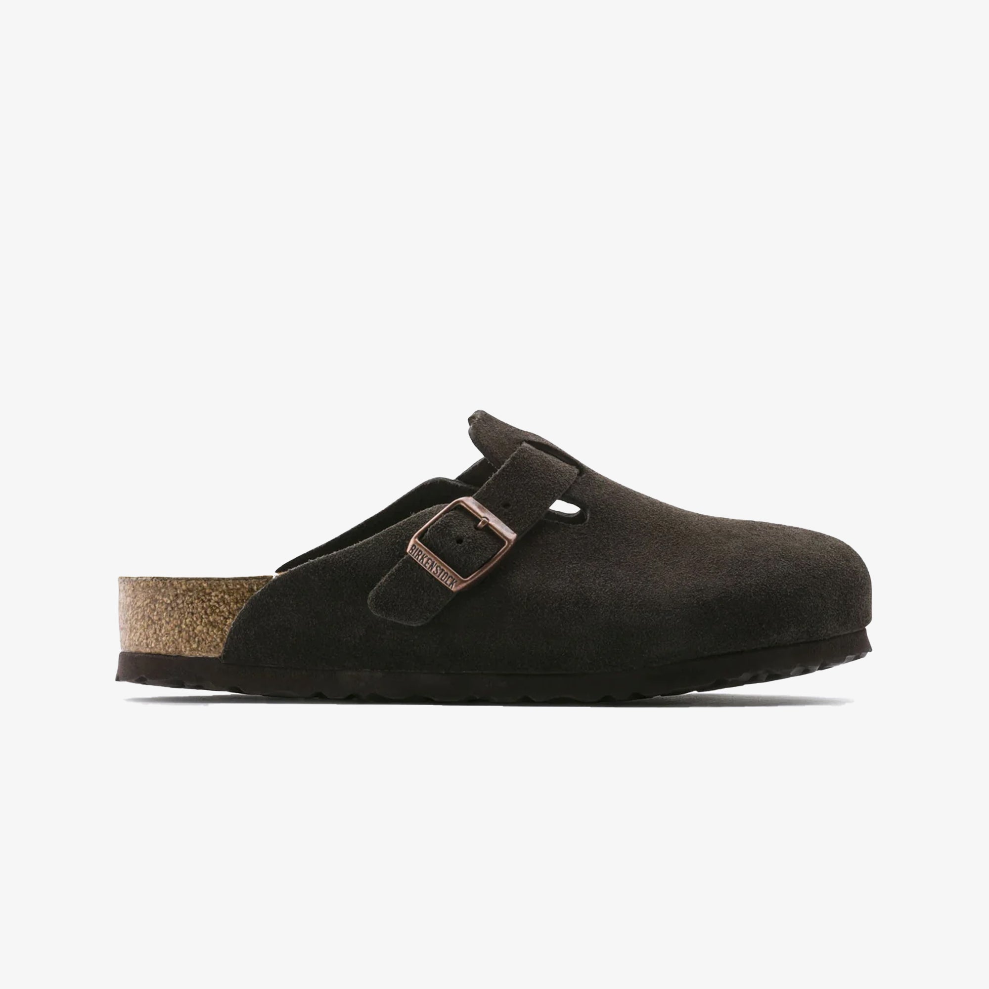 Birkenstock | BOSTON SOFT FOOTBED SUEDE LEATHER { BROWN - view 7