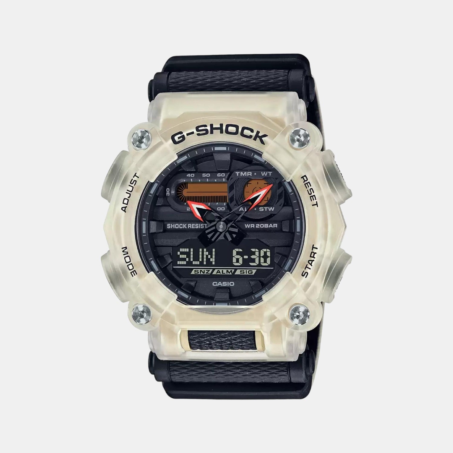 Casio G-Shock Men Quartz Black Dial Analog-Digital Resin Watch G1167