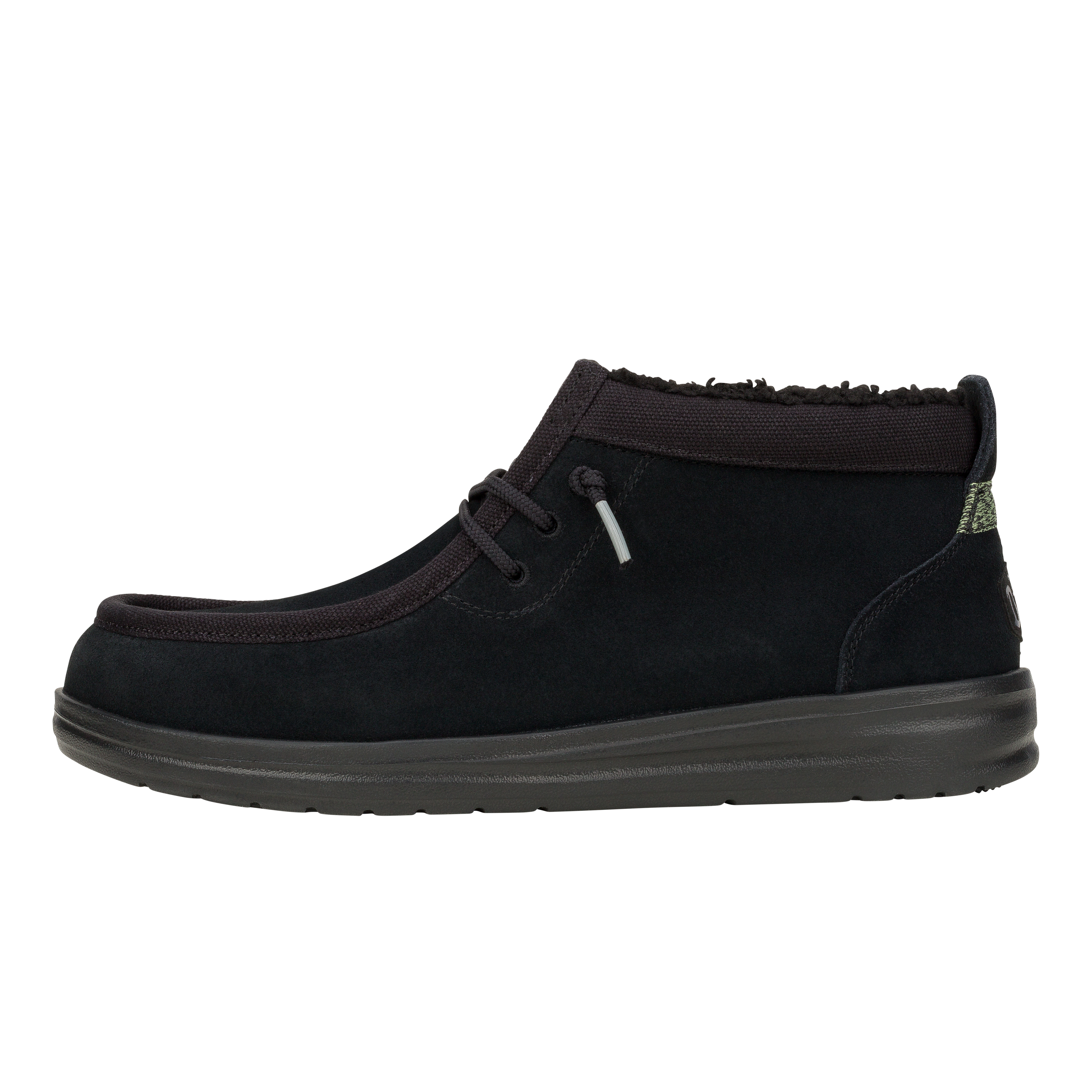 HEYDUDE shoes Wally Mid GripR Warmth - Black/Black