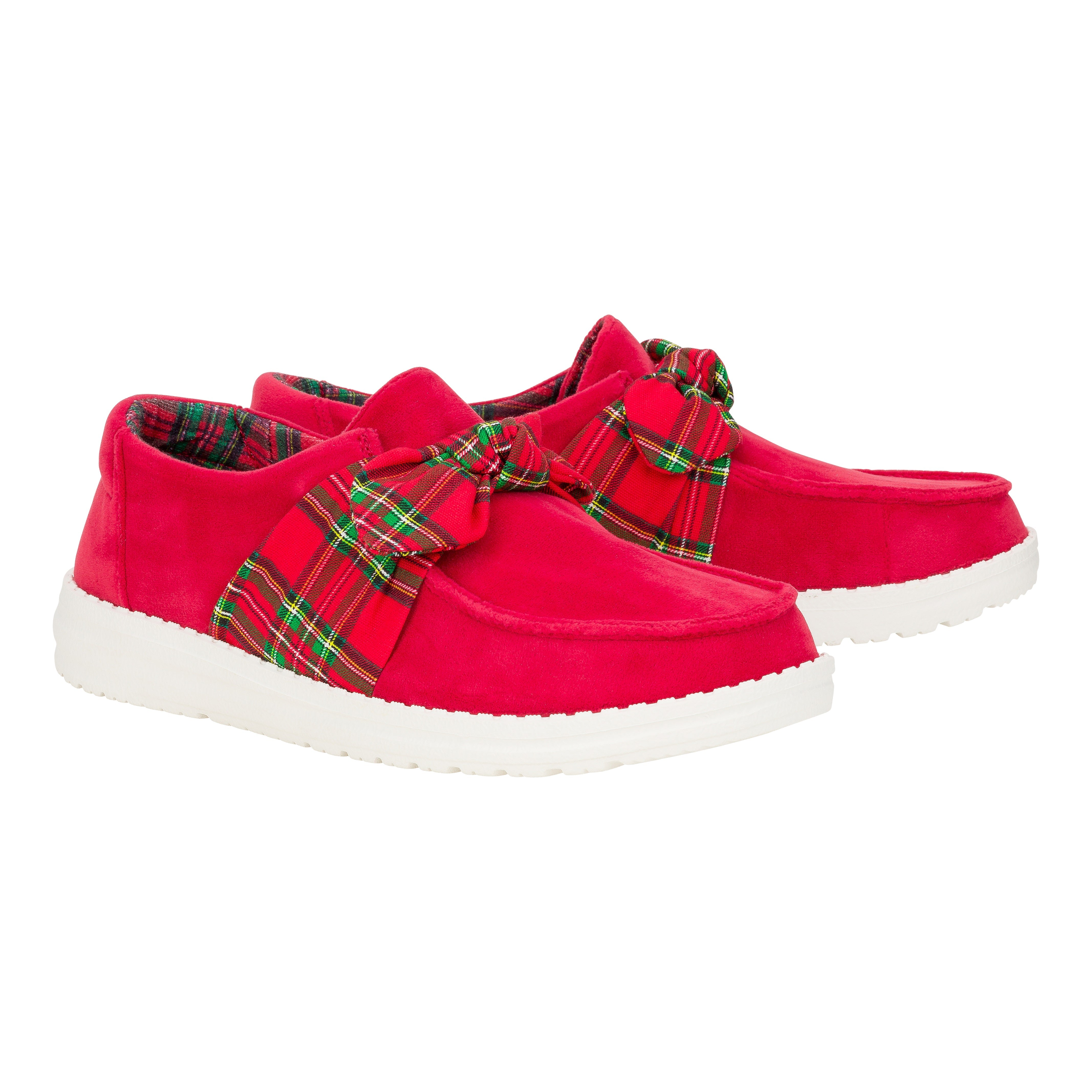 HEYDUDE shoes Wendy Bow Tartan Plaid - Plaid/Red - view 3