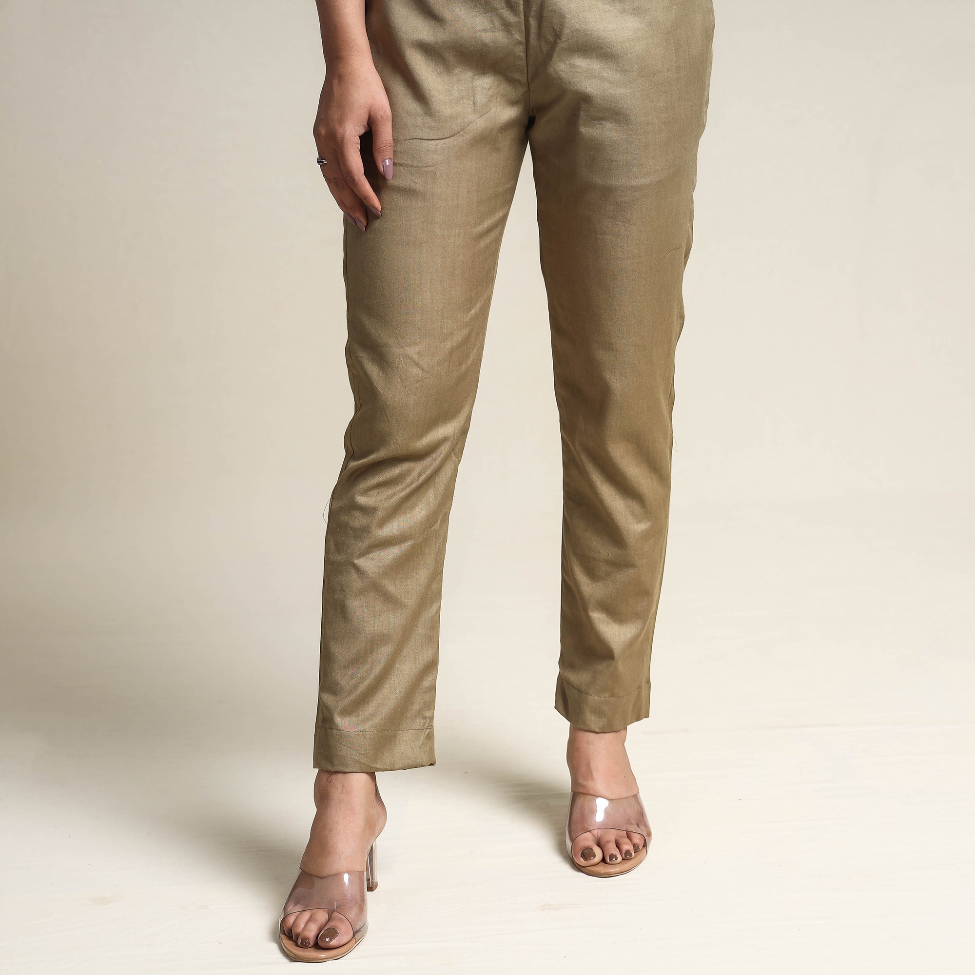 ITOKRI CASUALS Brown - Plain Linen Cotton Co-Ord Set - view 6