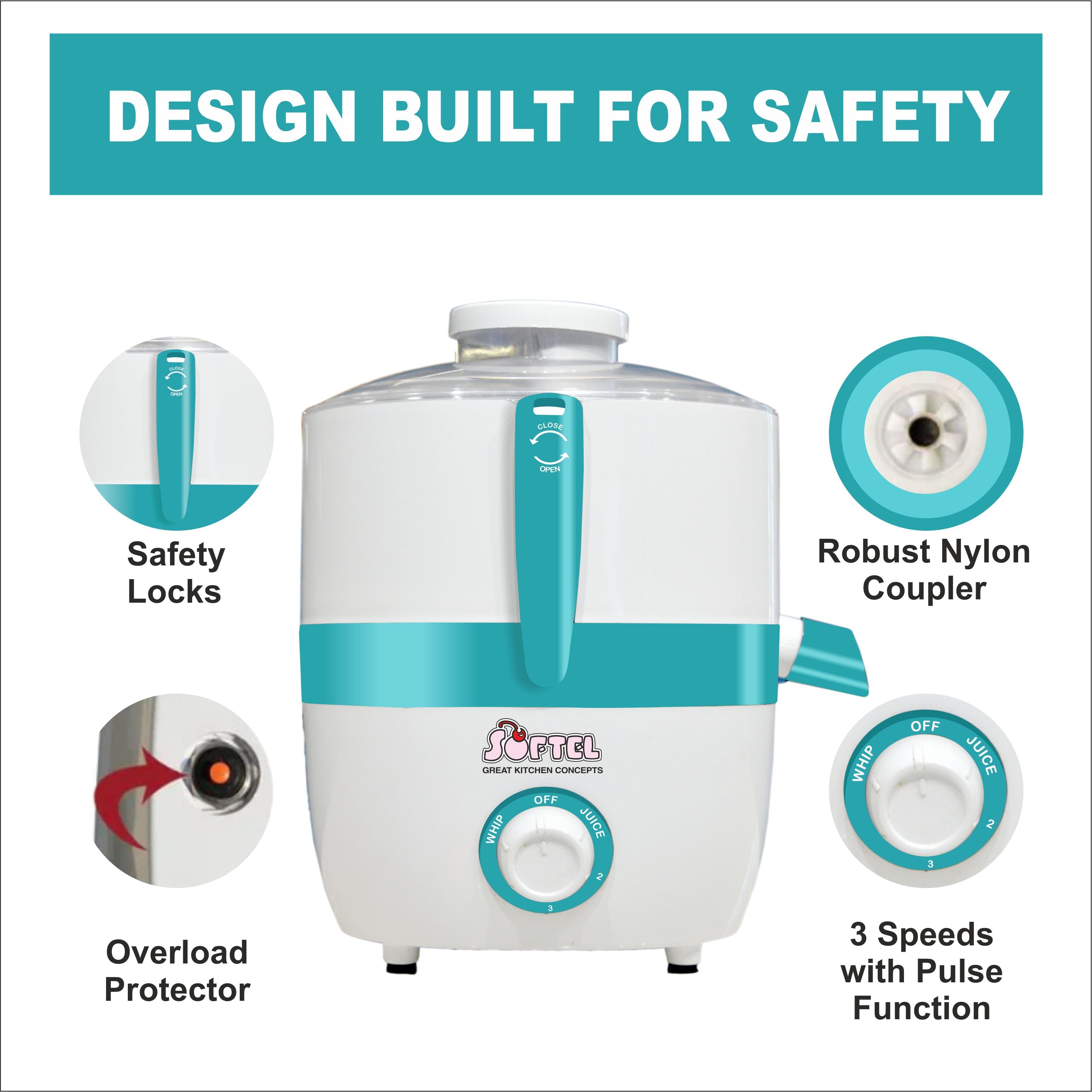 RasoiShop NAVRATRI COMBO #4 -Prestige Sandwich Maker Grill + Softel Centrifugal Juicer Sr. - view 5