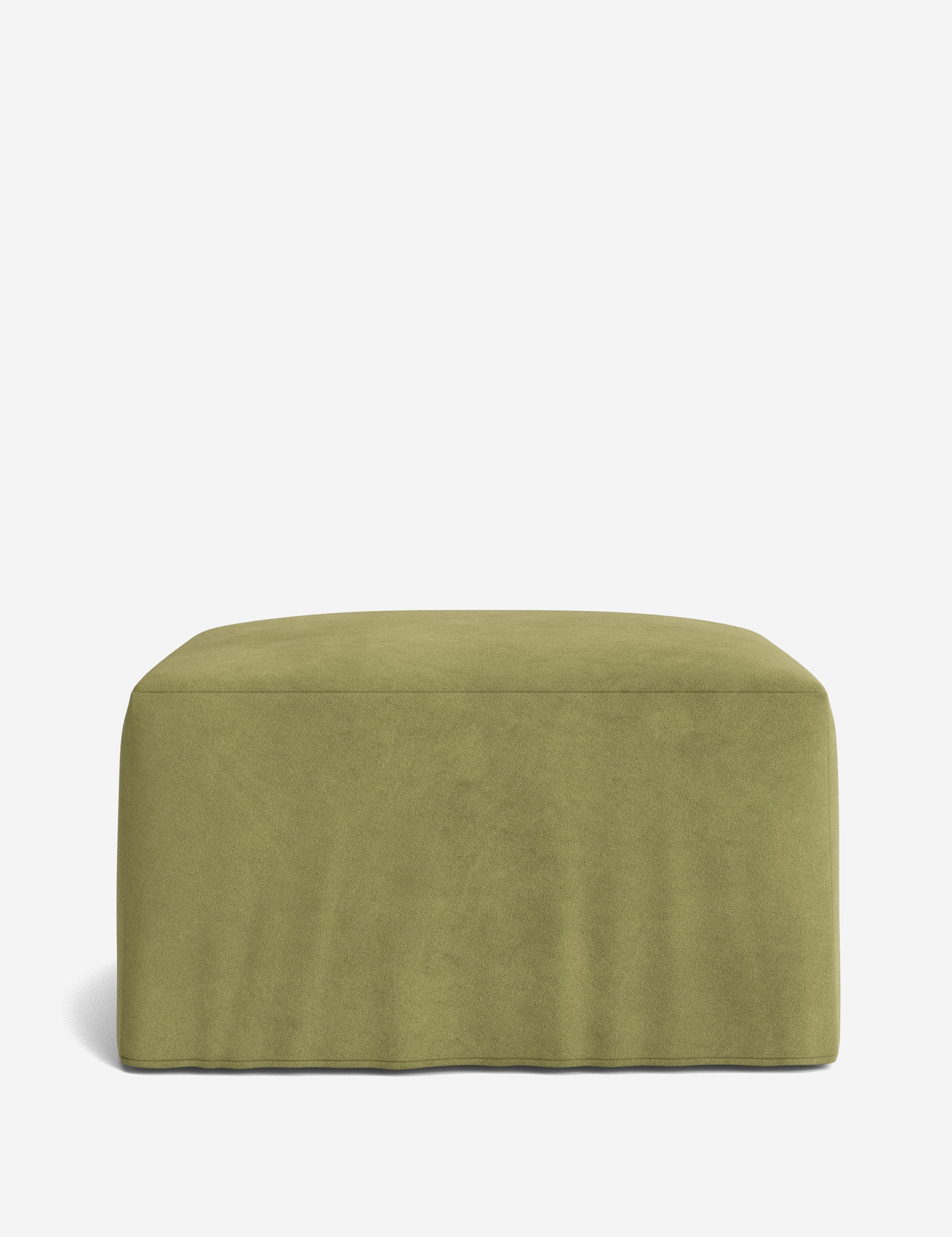 Lulu and Georgia Portola Slipcover Ottoman - view 17
