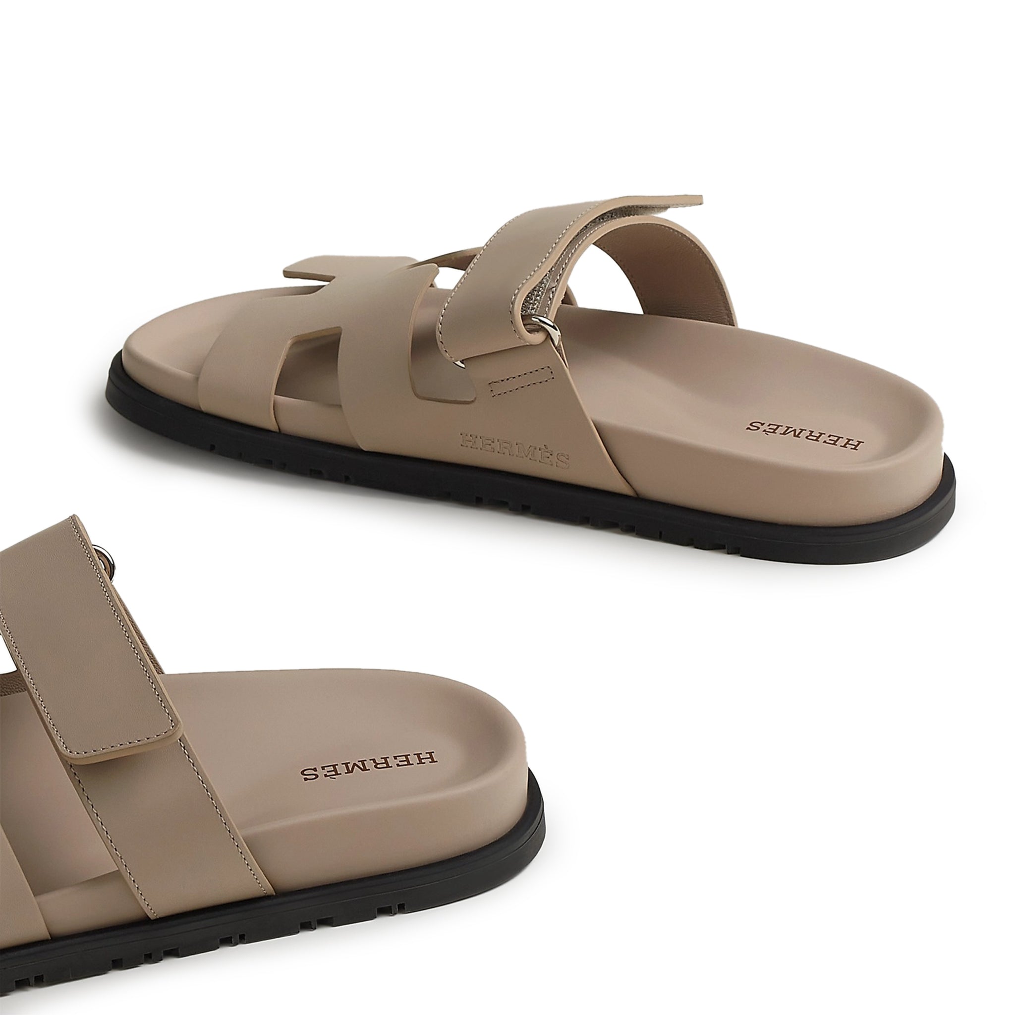 Hermès Paris Chypre Beige Mastic Sandals - view 5