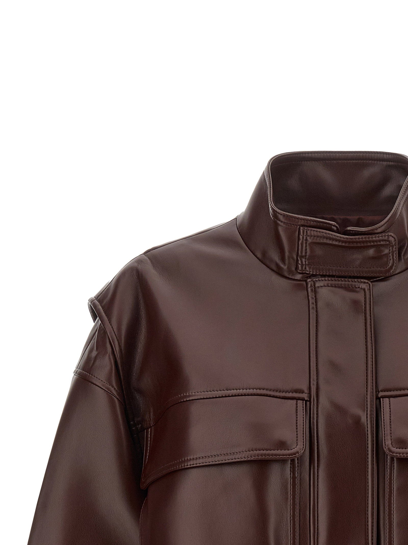 Twin Set Leather Effect Bomber Jacket – 100% polyester - view 3