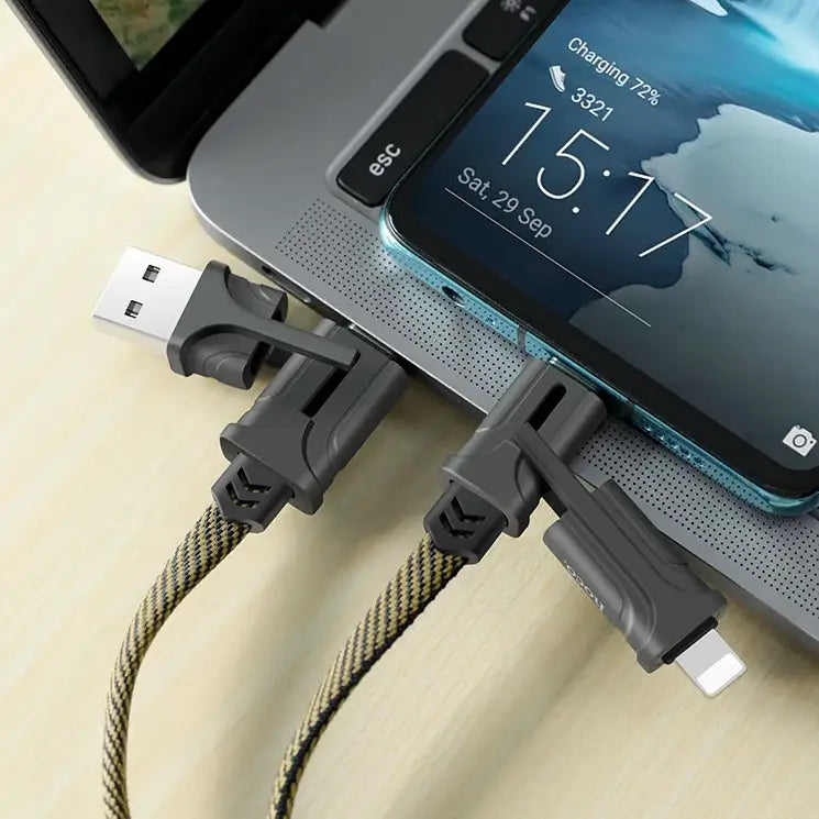 Million Cases Versatile 60W 4 in 1 Power Infused Charging Cable - view 4