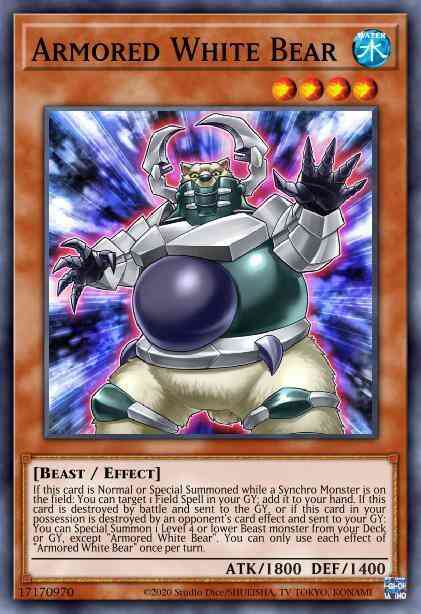Yu-Gi-Oh! Armored White Bear - BLAR-EN016 - Secret Rare - 1st Edition