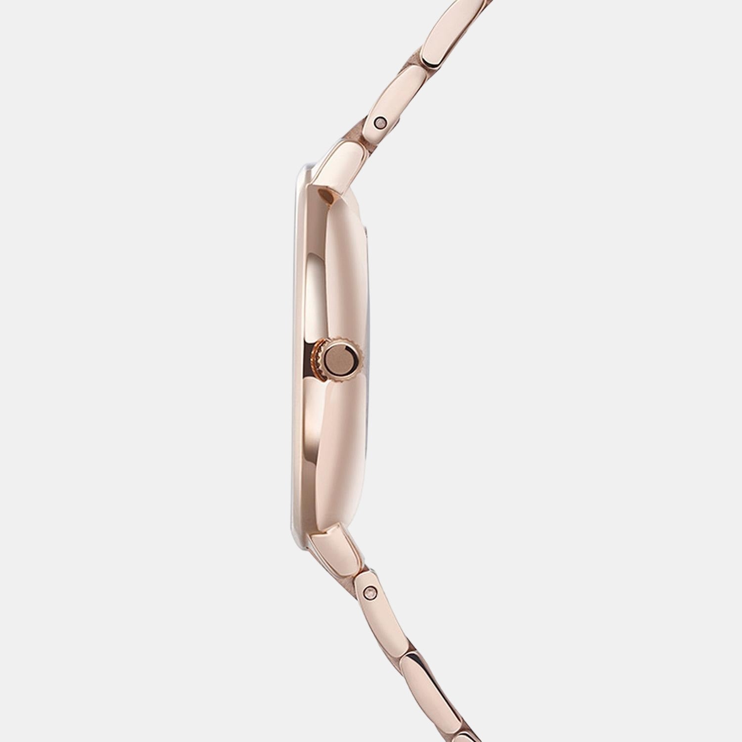 Obaku Glad Fuscia Women Quartz Mother Of Pearl Dial Analog Stainless Steel Watch V189LXVWSV - view 3