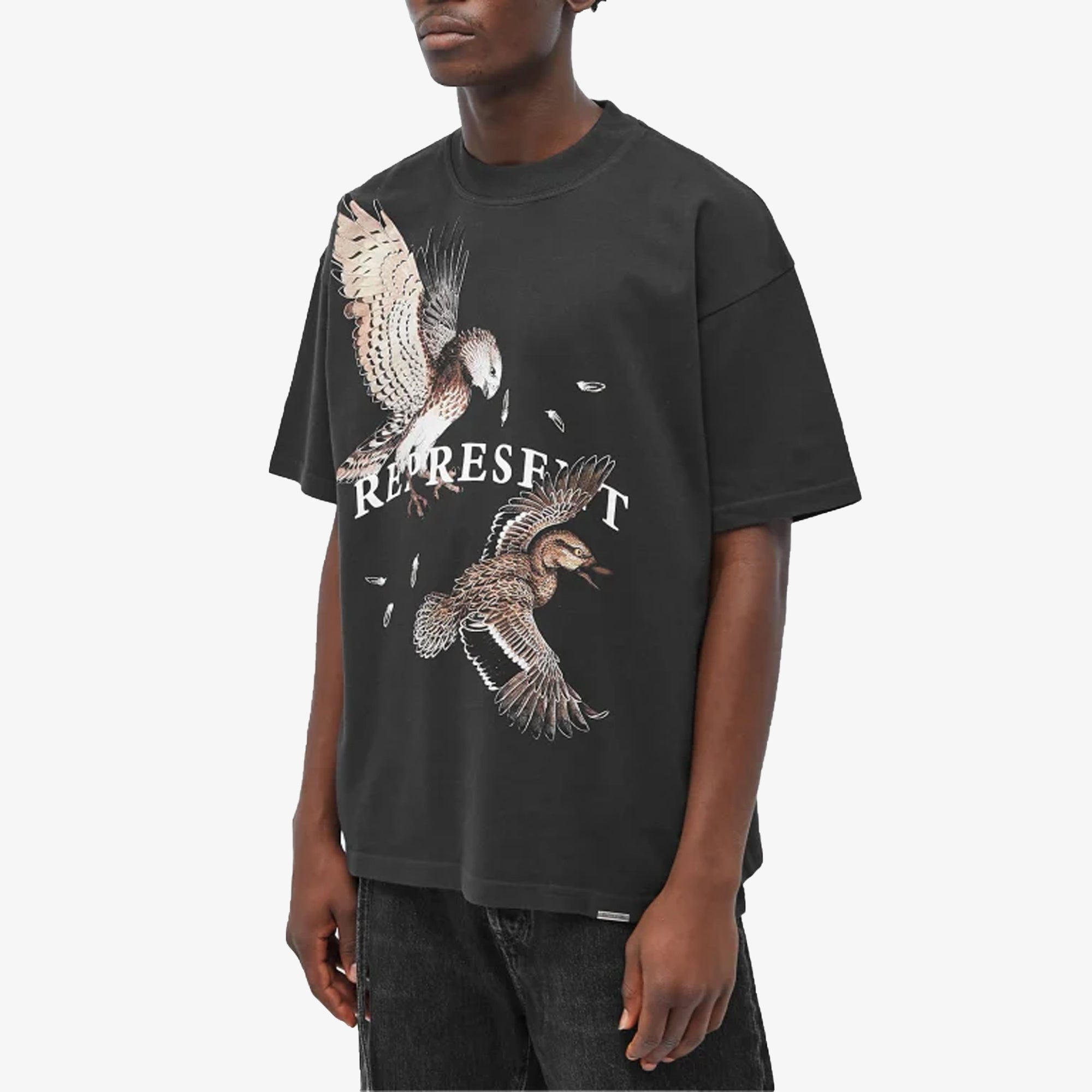 Represent | BIRDS OF PREY T-SHIRT { OFF BLACK