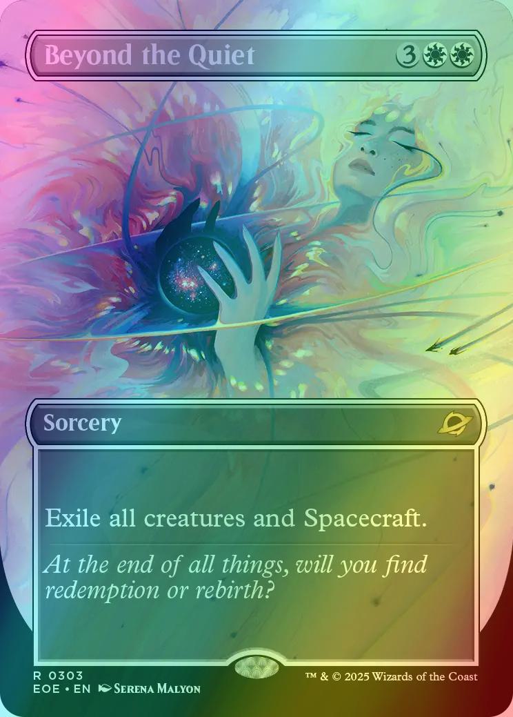 Magic Beyond the Quiet [303] [Borderless] [Surreal Space] [Edge of Eternities] [Foil]
