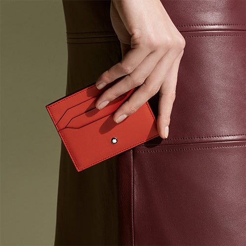 Montblanc Mont Blanc, Soft card holder 6cc – Coral - view 2