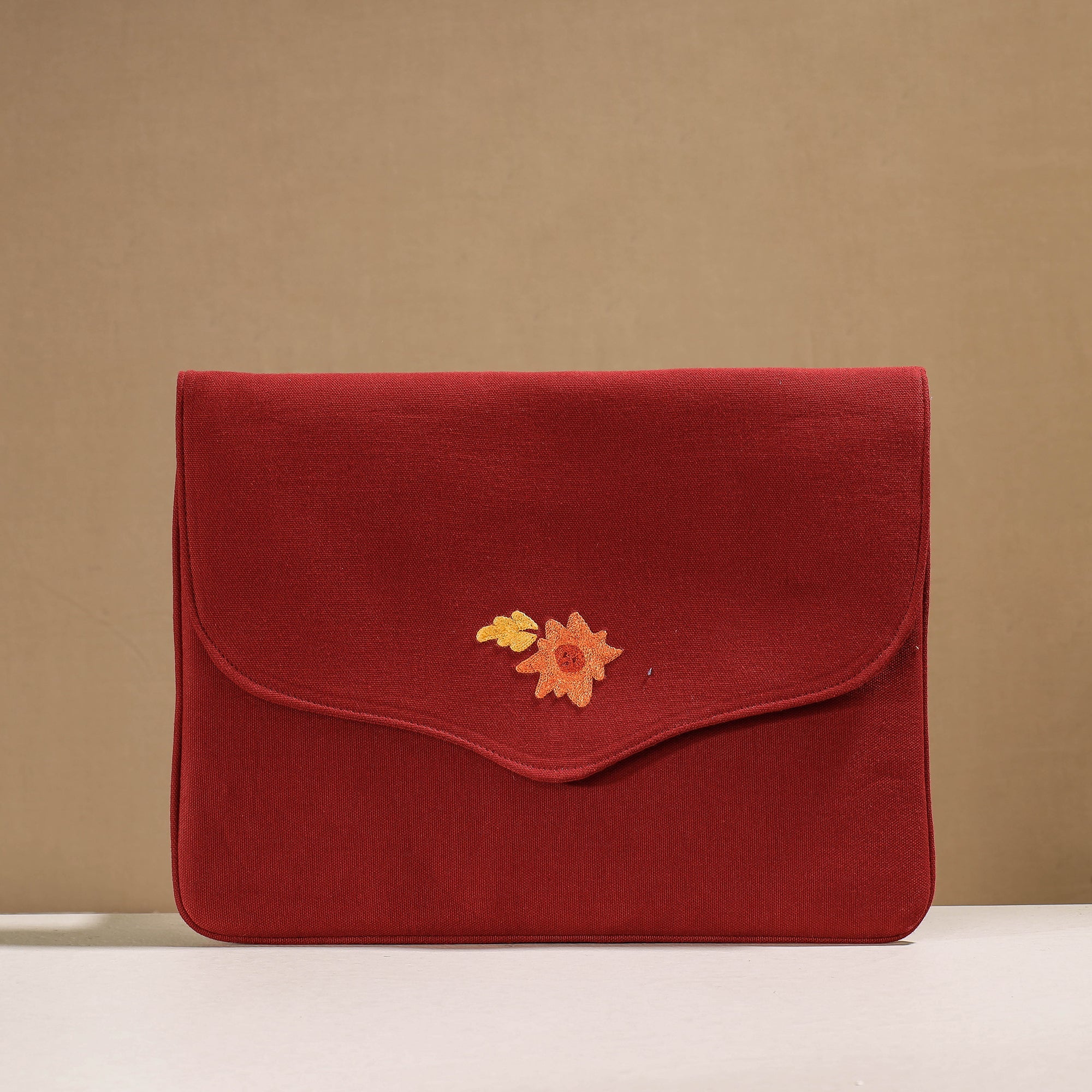 ITOKRI CRAFTS INITIATIVE Aari Hand Embroidery Cotton Duck IPad Sleeve (10 x 13 in) - view 2