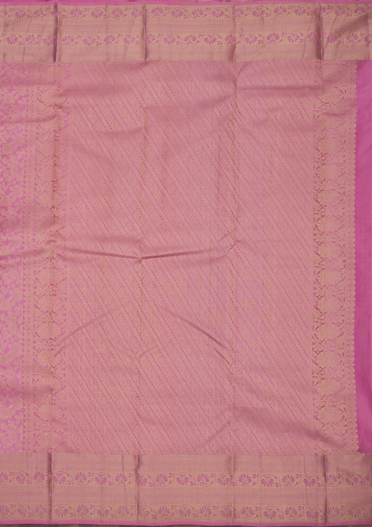 Koskii Baby Pink Zariwork Pure Silk Saree – Women's - view 5