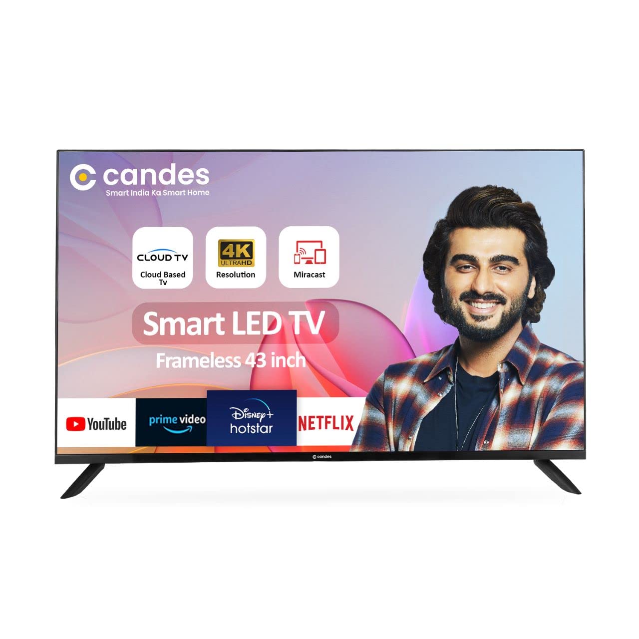 108 cm 43 – Candes 108 cm (43 inch) Ultra HD 4K Smart Android Based TV 2022 Edition with Voice Remote (CTPL43EF1SU4K)