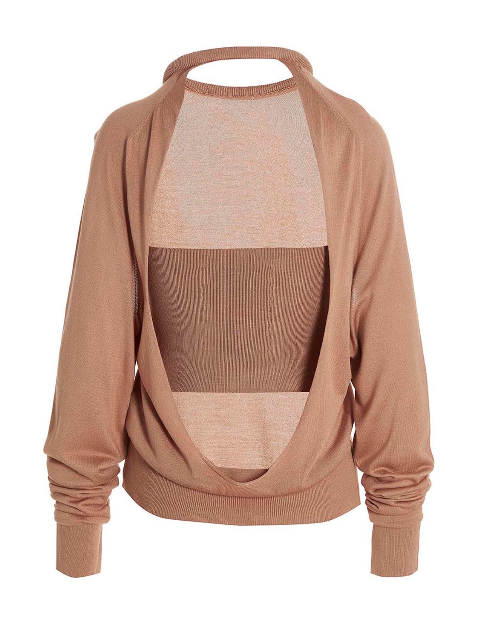 Ramael Cut Out Insert Top Sweater – 100% silk - view 2