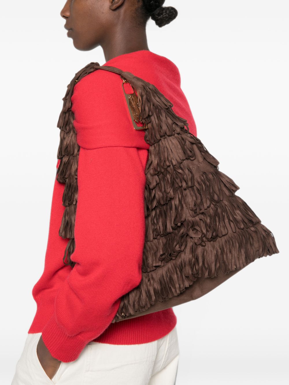 La Milanesa Capuci Fringed Bag - view 4