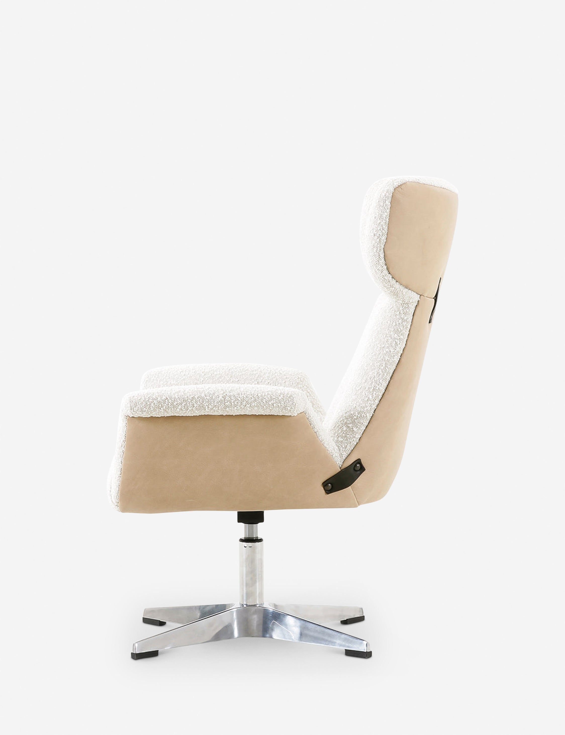 Lulu and Georgia Dia Office Chair – Natural Boucle - view 4