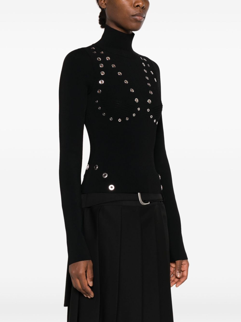 Off White Fashion High neck viscose sweater - view 2