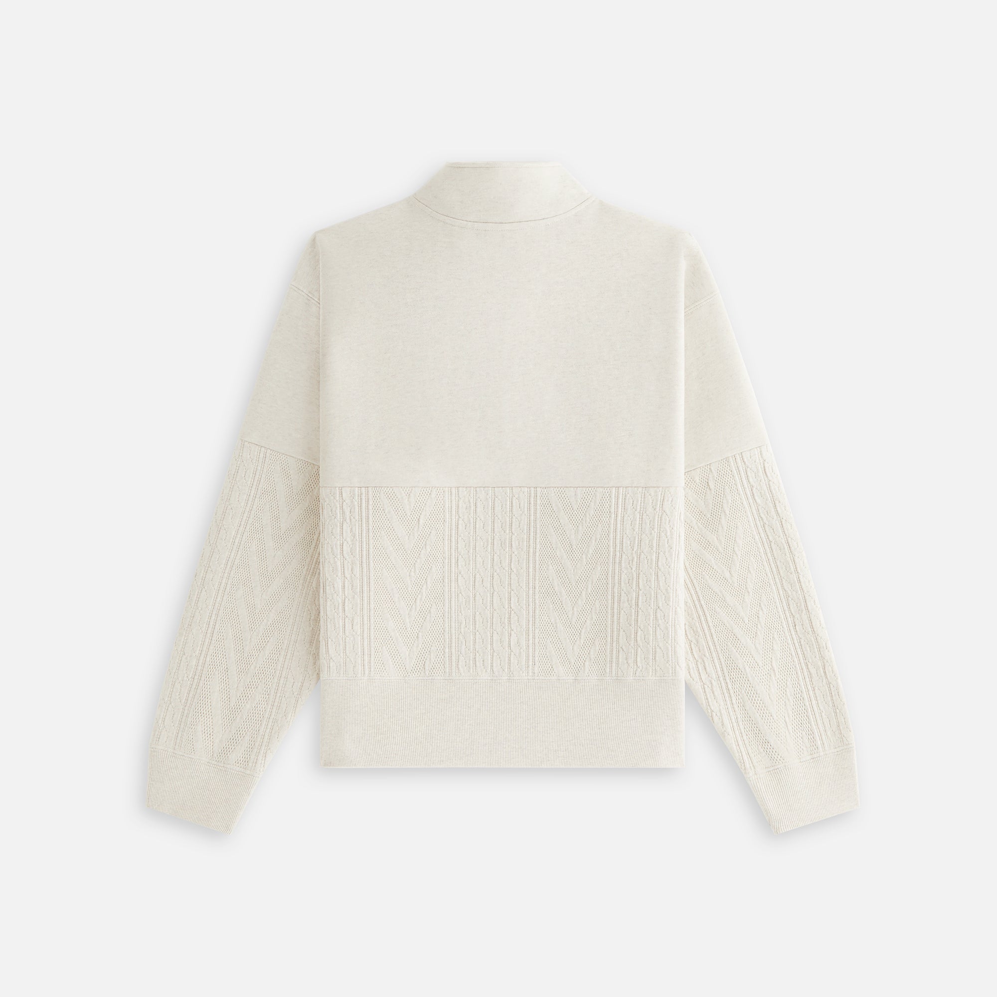 Kith Women Hunter Cable Panelled Quarter Zip - Sandy Heather - view 3