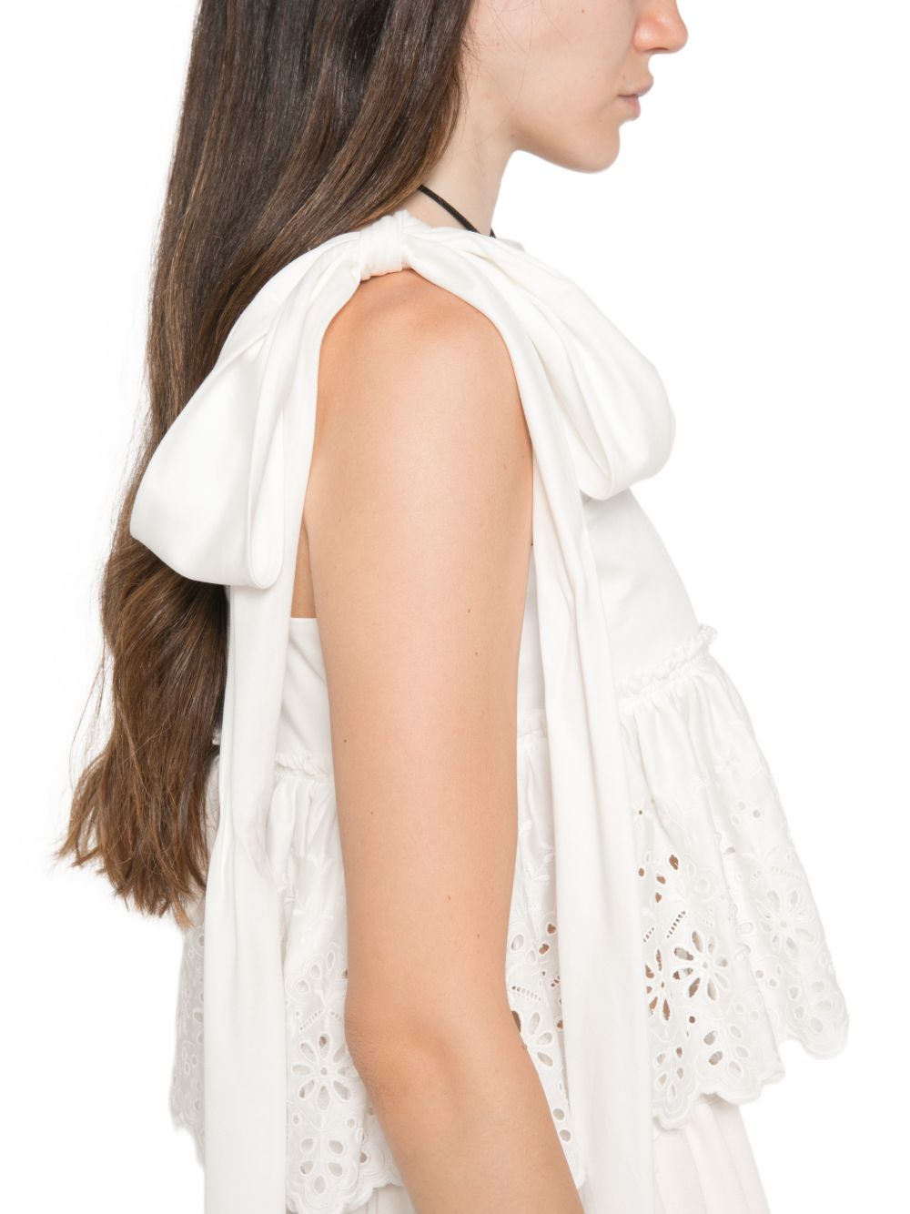 Chloé Chloè Top WHITE – Outer: Cotton 100% - view 4