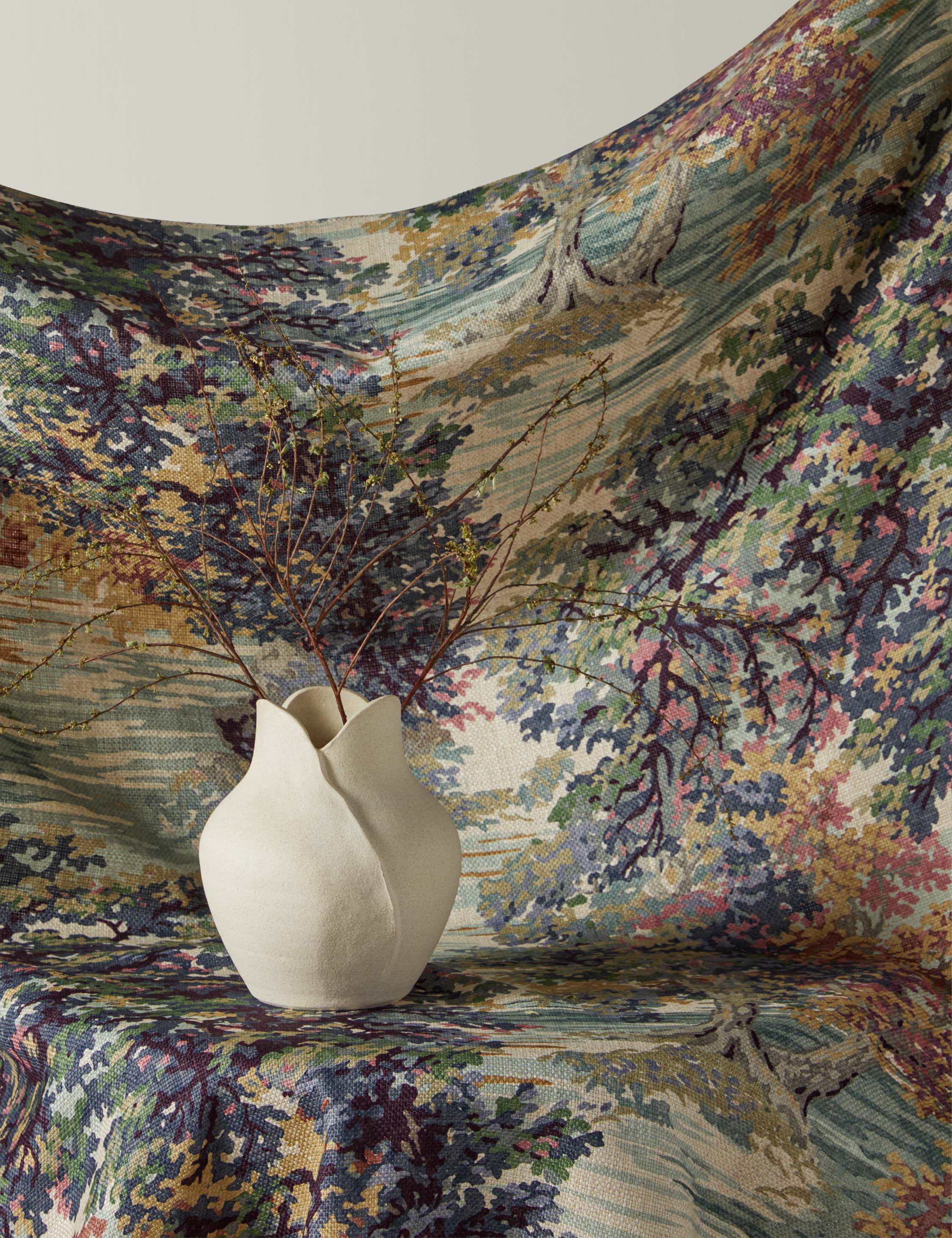 Lulu and Georgia Ancient Canopy Viscose Fabric by Morris & Co. - view 3