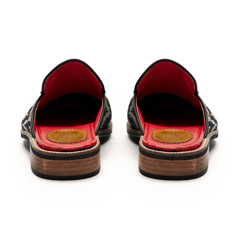 Banjaaran India Ikat Mules Men – Coal - view 4