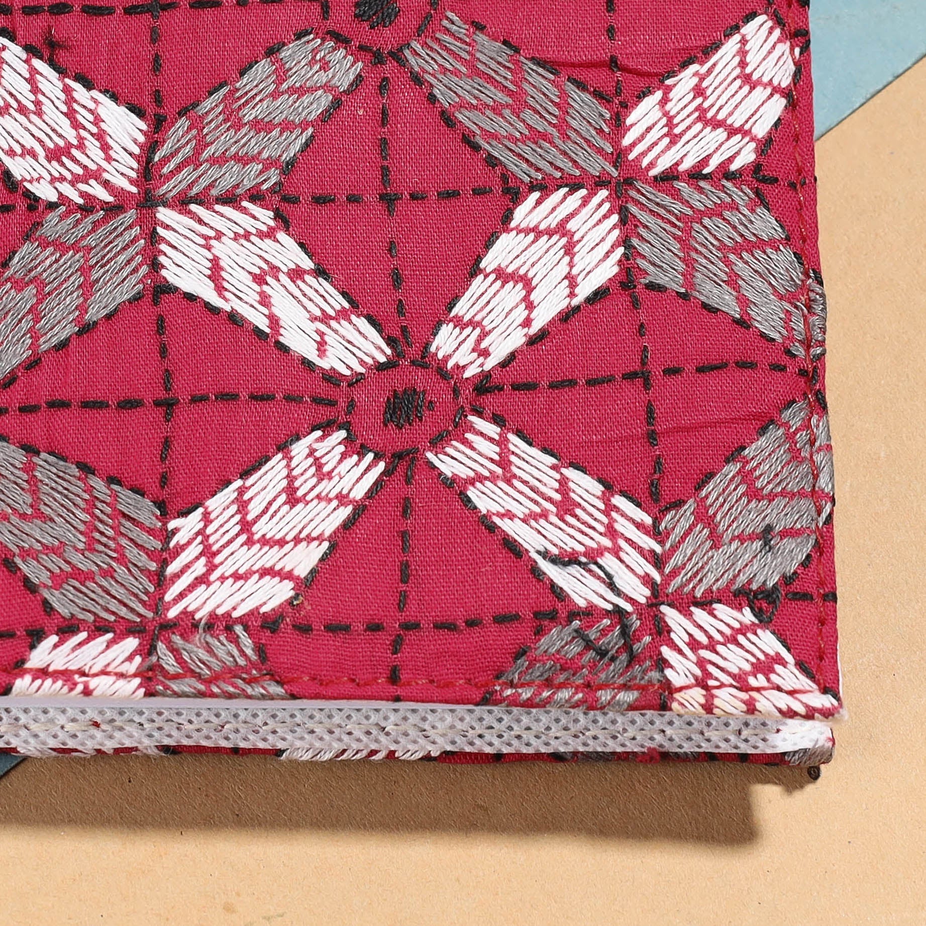 ASALKAAR Bengal Kantha Work Handcrafted Notepad (5 x 4 in) - view 2