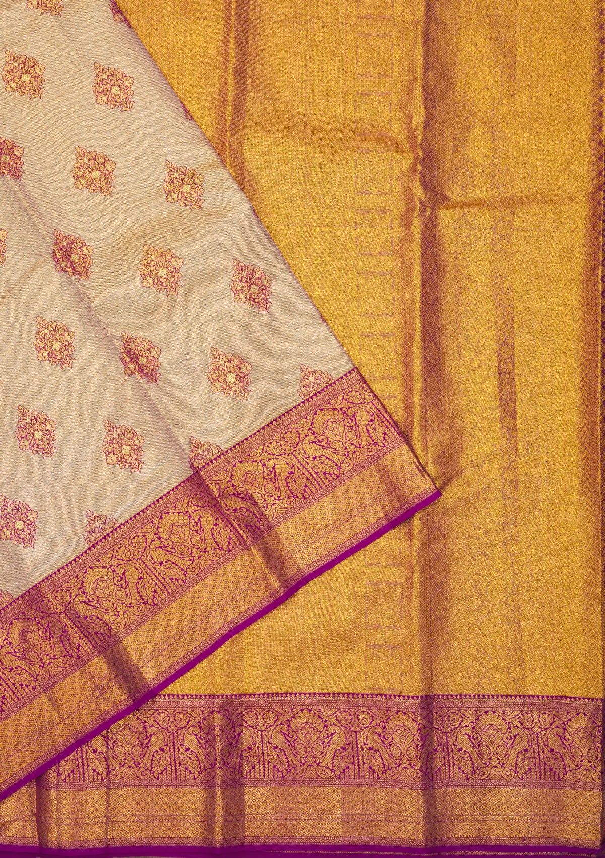 Koskii Purple Zariwork Pure Silk Saree – Women's - view 3