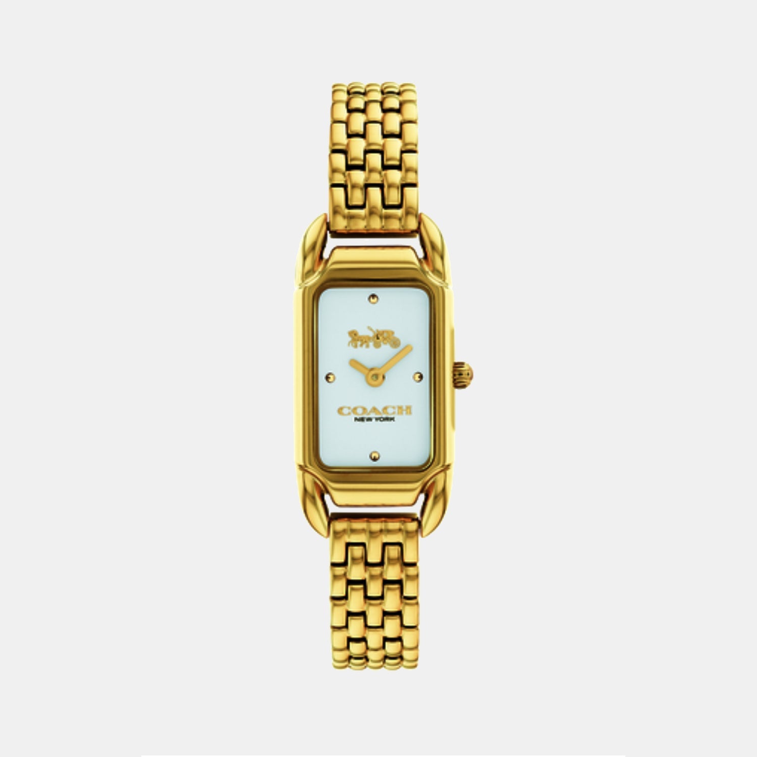 Coach Cadie Women Quartz Silver White Dial Analog Stainless Steel Watch 14504036