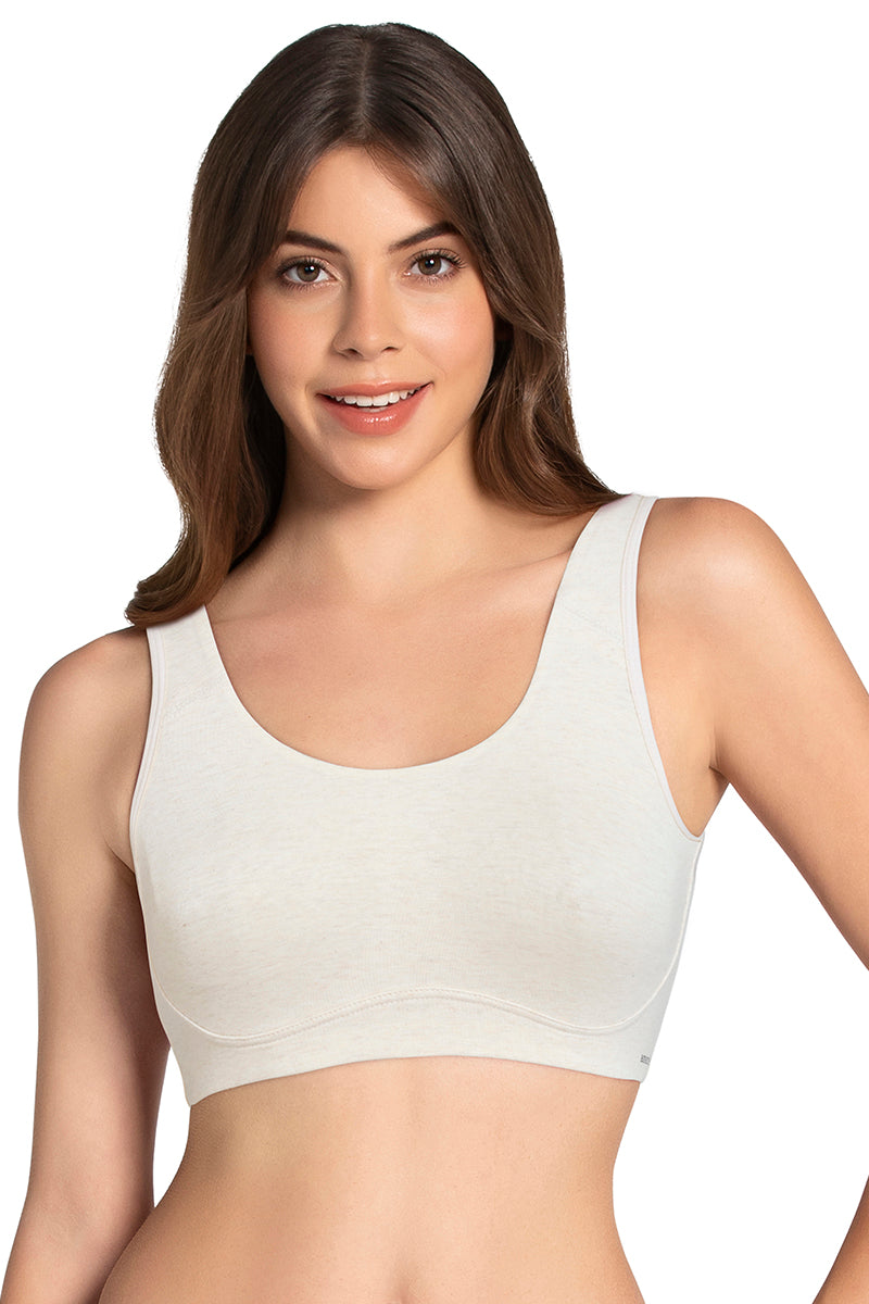 Amante All Day Lounge Non-padded & Non-wired Bra - Oatmeal Marl