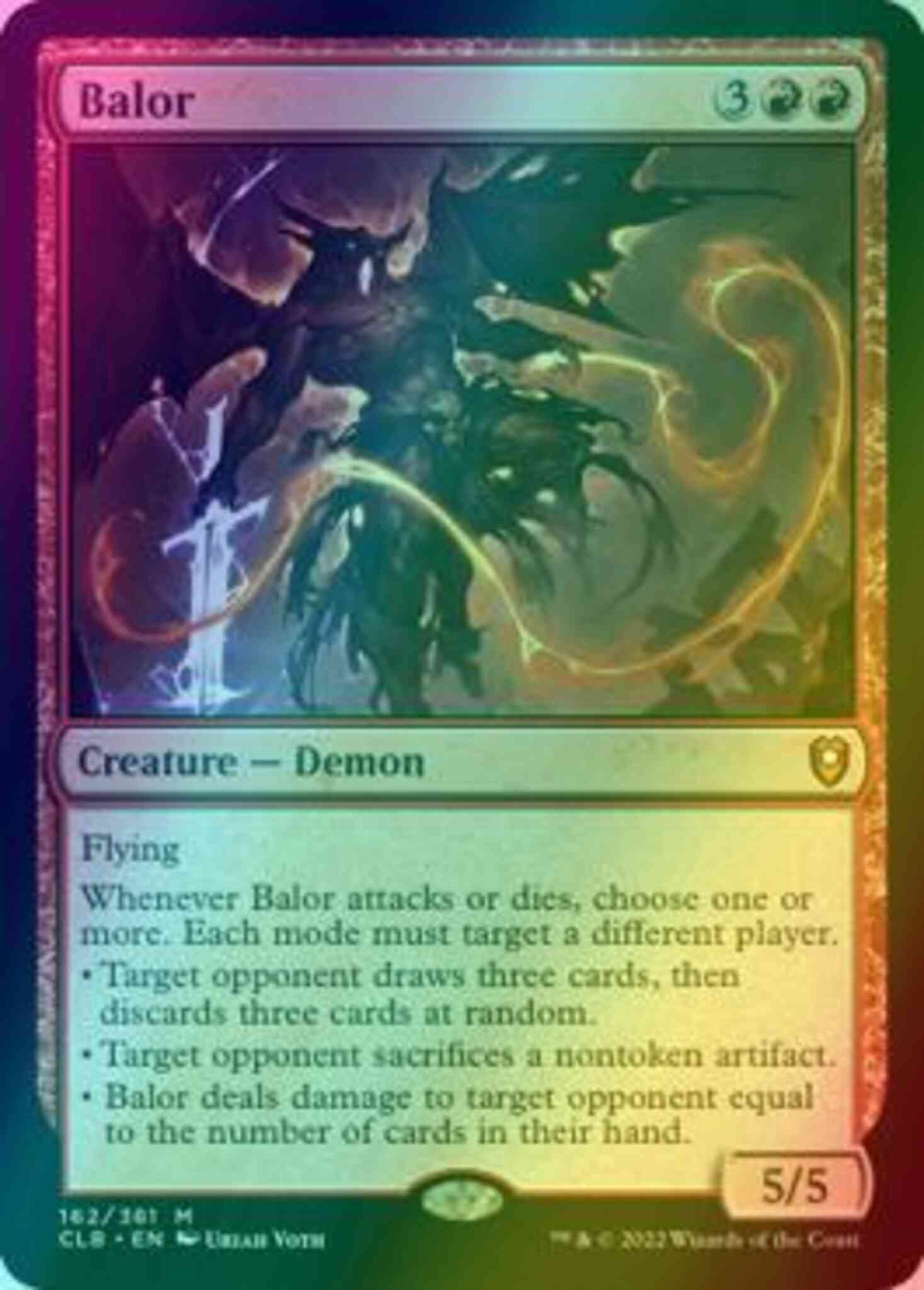 Balor 162 commander – Magic Balor [162] [Commander Legends: Battle for Baldur's Gate] [Foil]