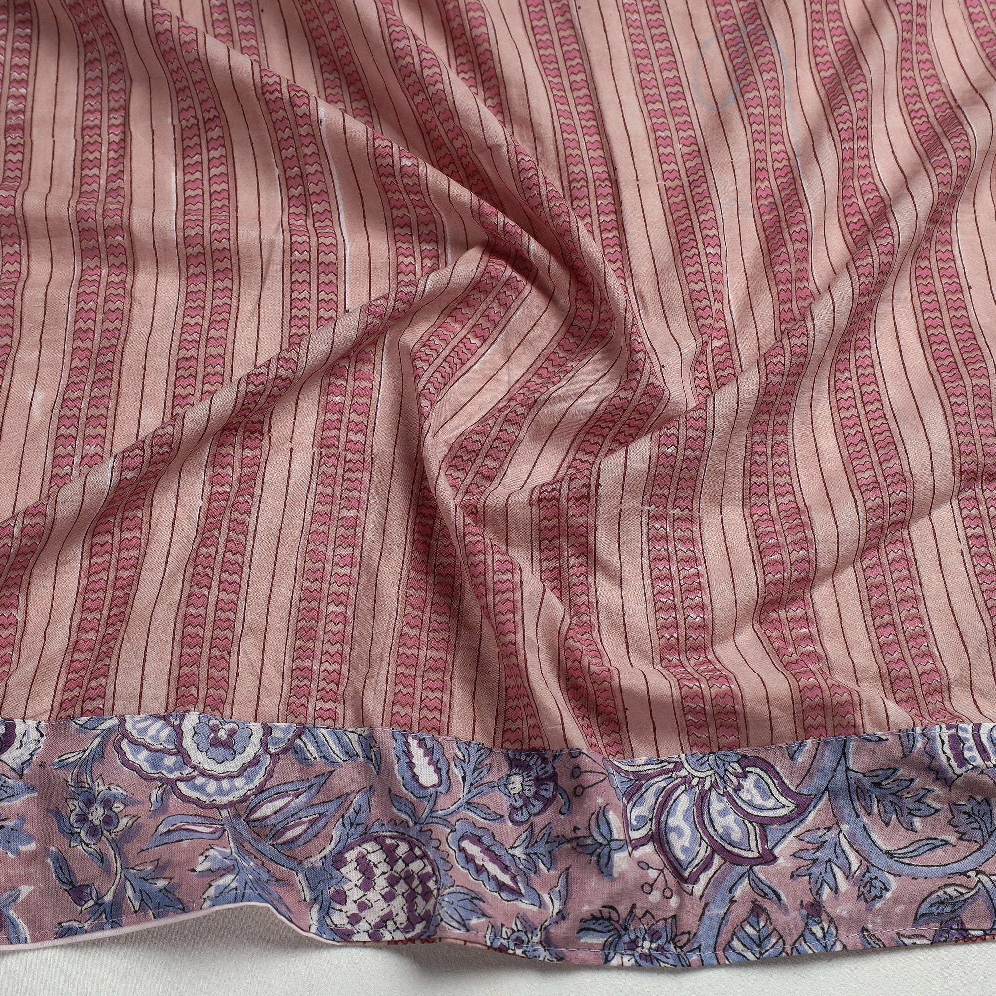 NOORI BAZAR Brown - Sanganeri Block Printed Cotton Blouse Piece - view 2