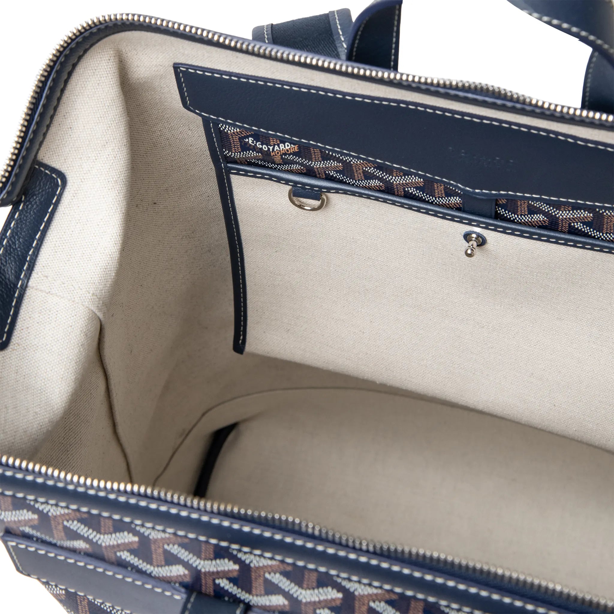 Goyard Navy Blue Cisalpin Backpack - view 6