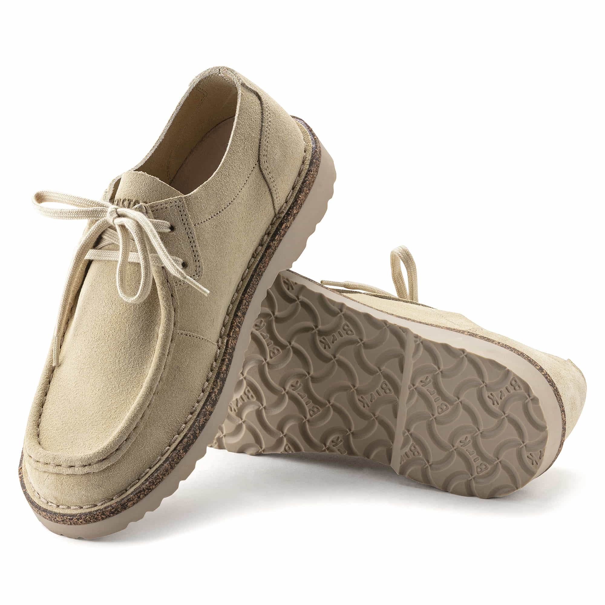 Birkenstock Pasadena III Suede Leather – Beige Beige/Almond
