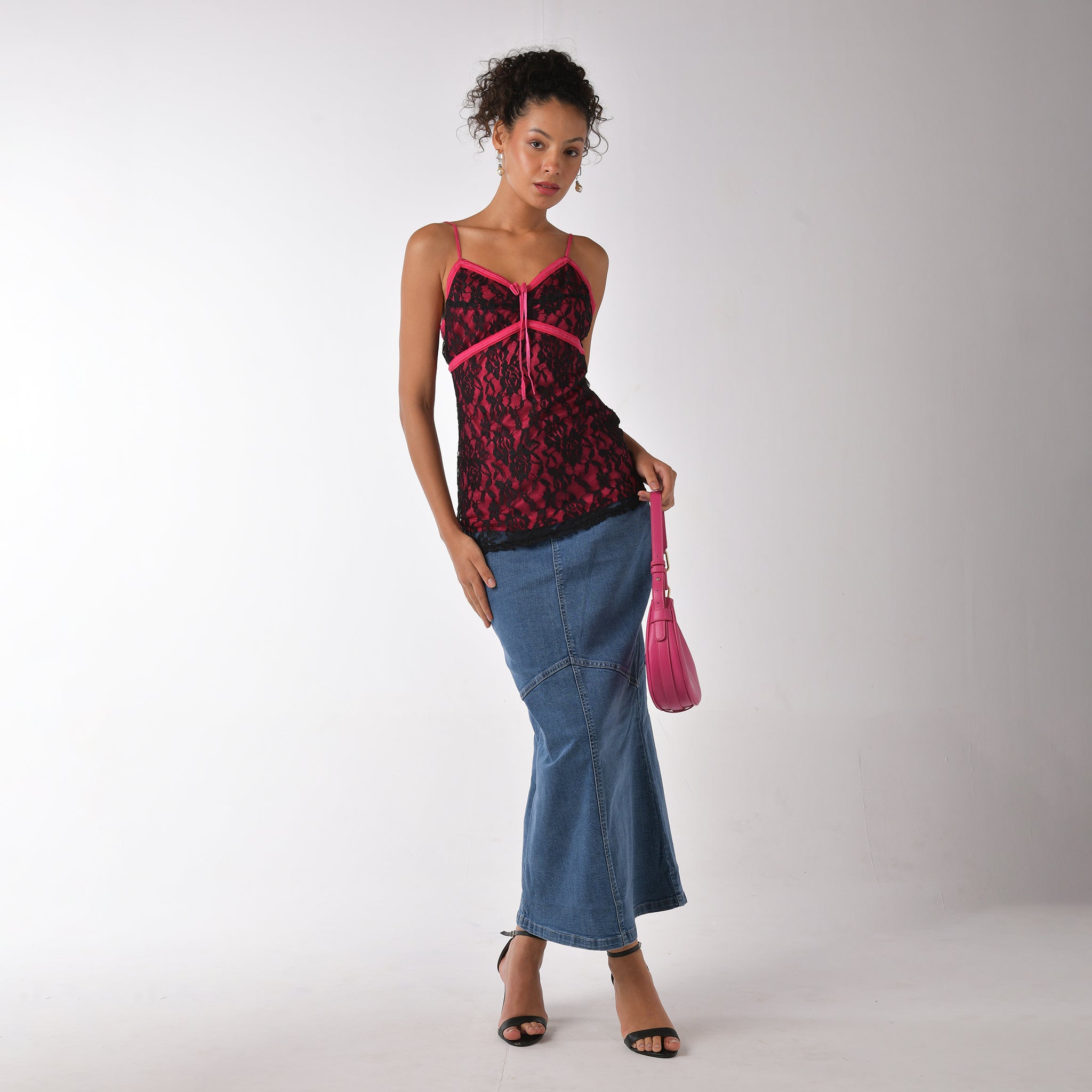 IZF Denim Maxi Skirt - Blue - view 3