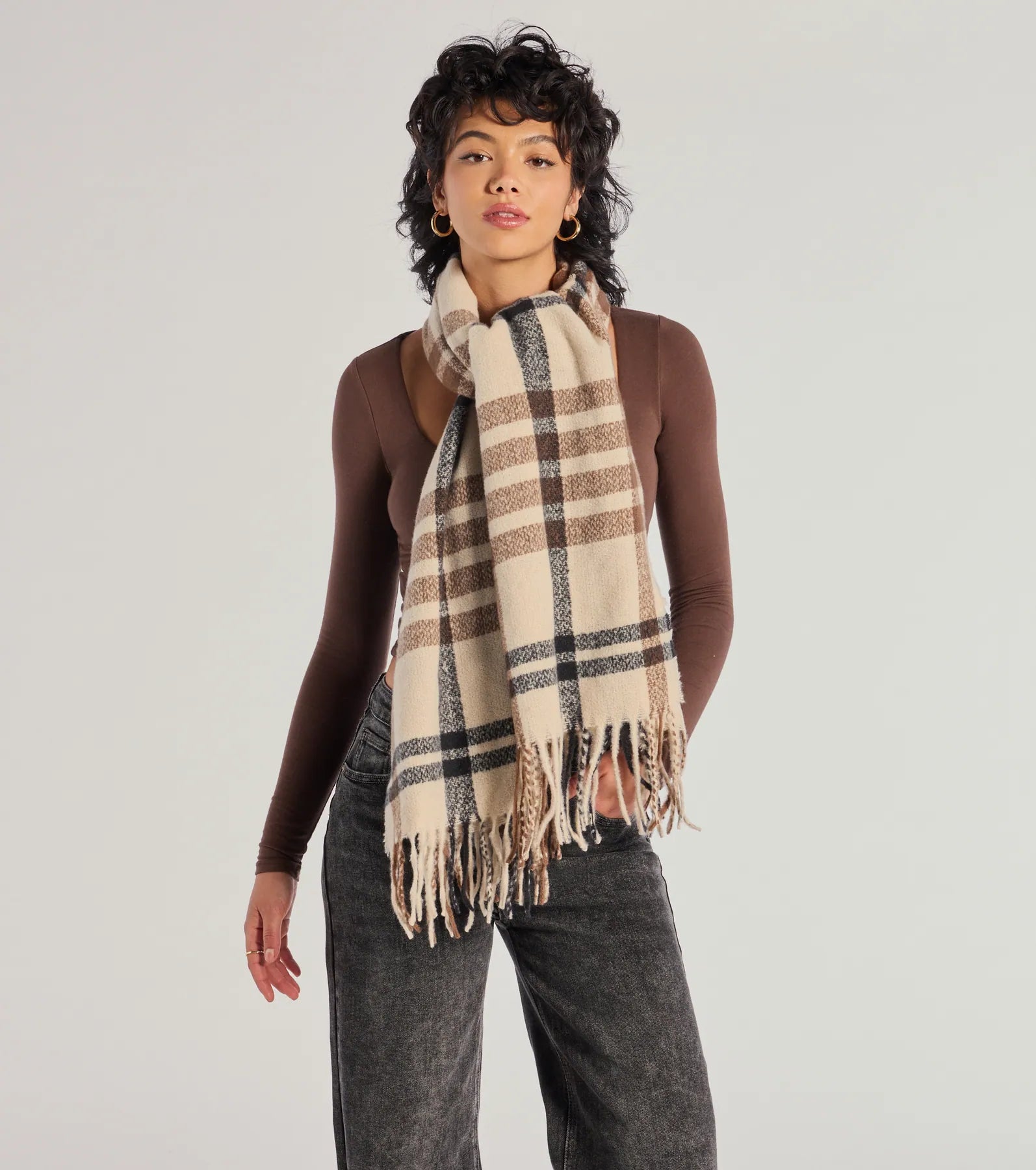 Windsor Play On In Plaid Blanket Scarf – ASSORTED