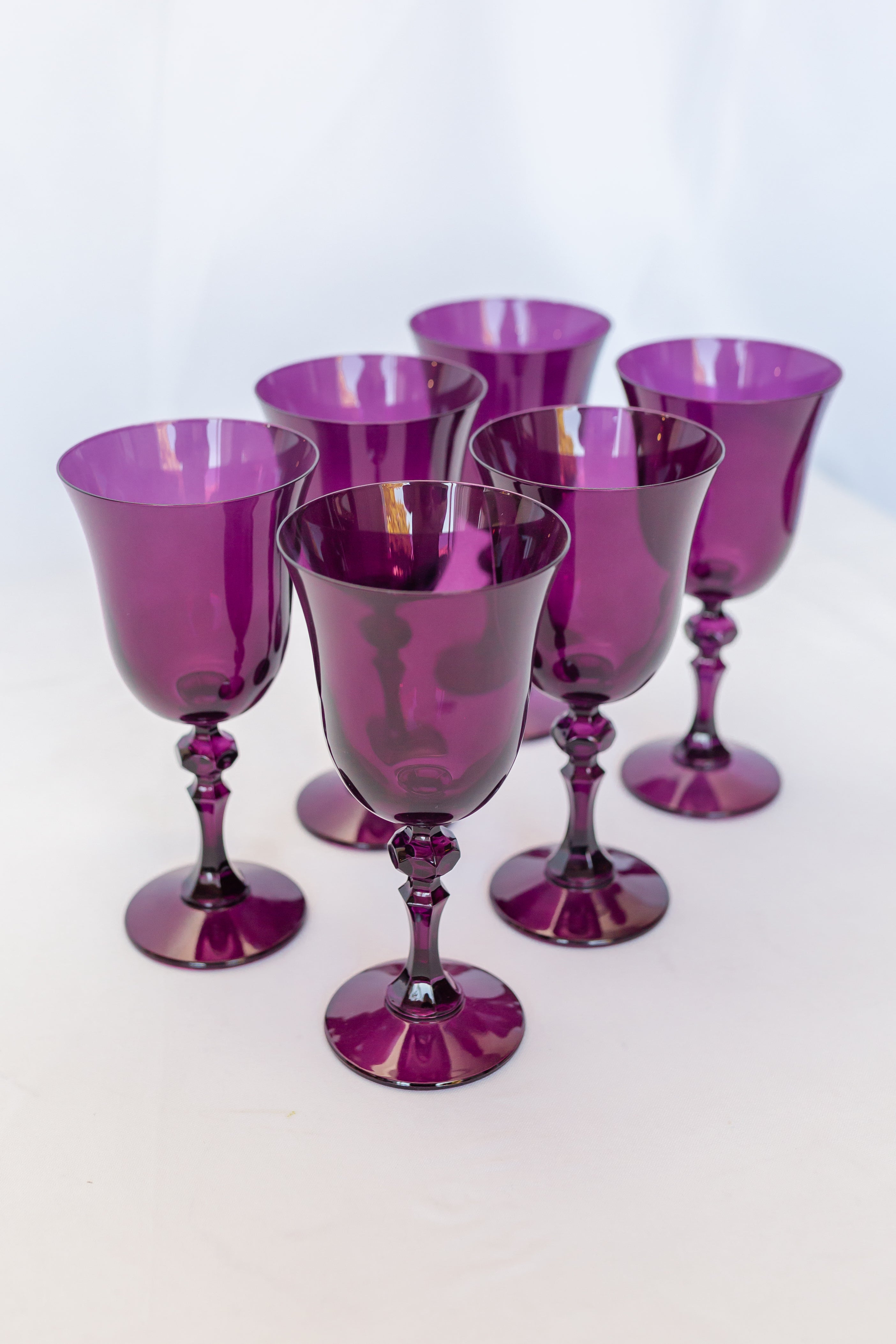 Estelle Colored Glass Estelle Colored Regal Goblet - Set of 6 {Amethyst}