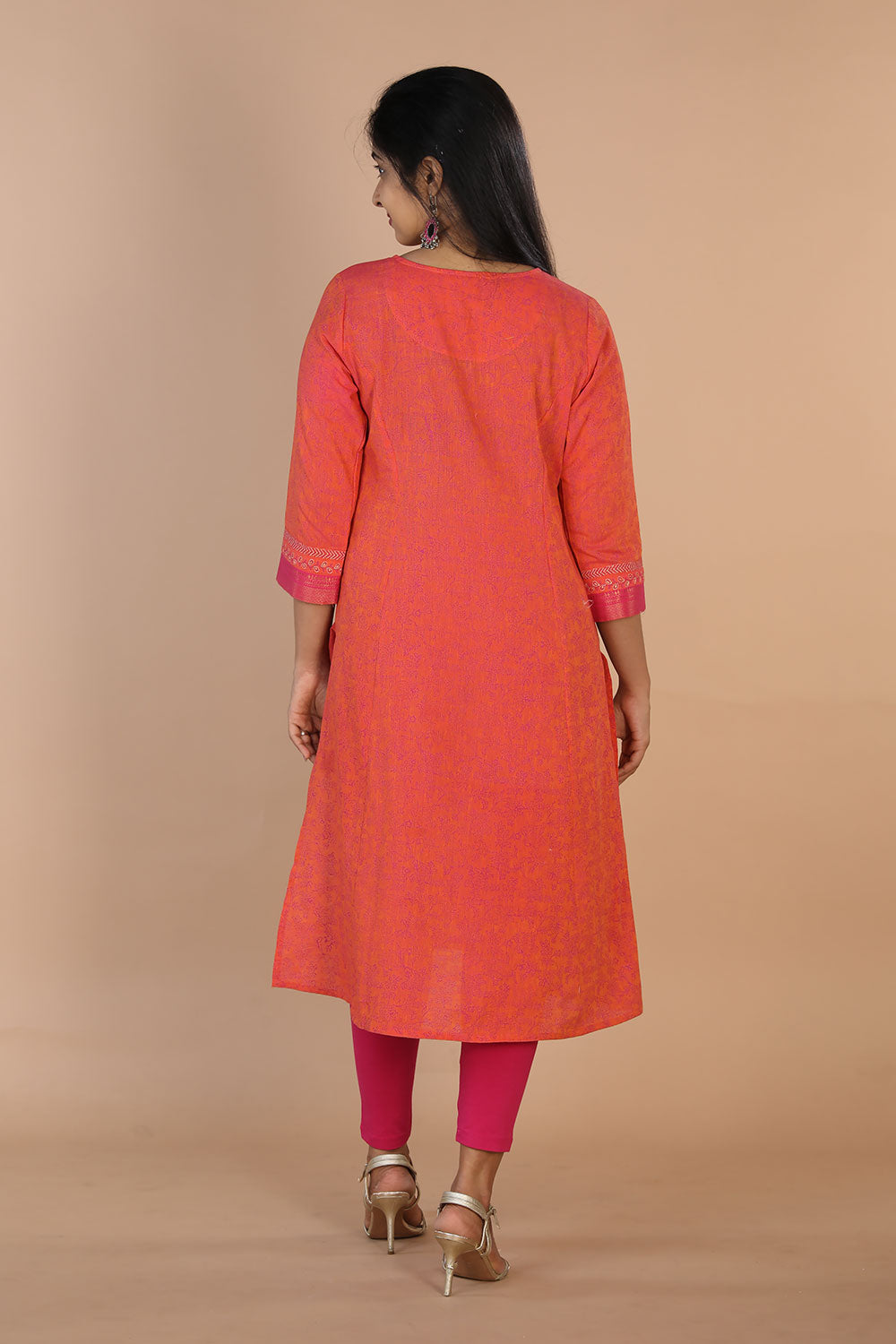 Kalanjali Ethnics Festive cotton blockprinted kurti - view 6