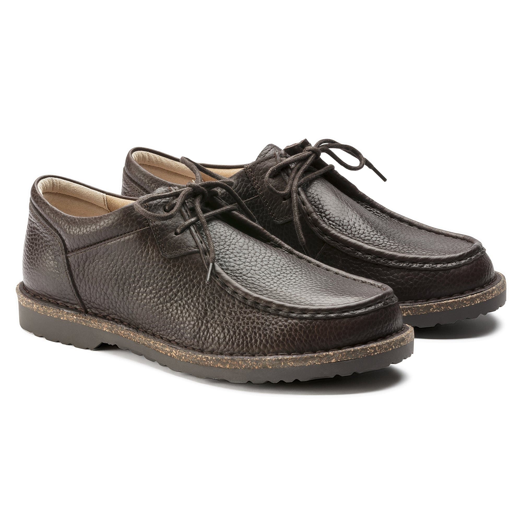 Birkenstock Pasadena Men Natural Leather – Brown Brown/Espresso - view 3