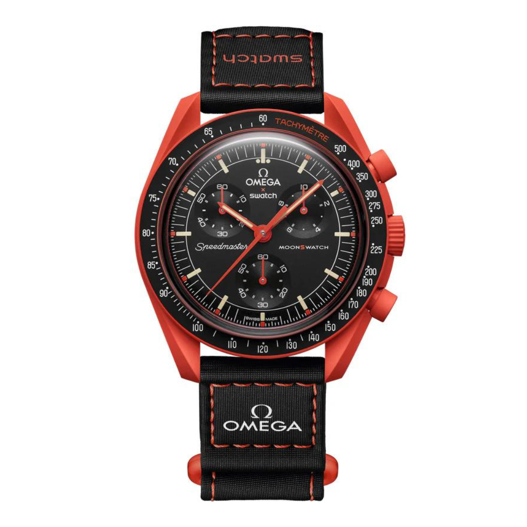 Cop Underdog Swatch x Omega Moonswatch Mission To Earth 'Lava'